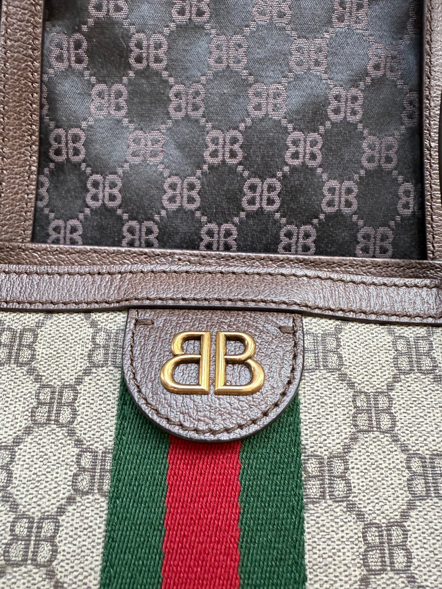 GUCCI X BALENCIAGA THE HACKER PROJECT GRAFFITI LARGE TOTE BAG (NEW WITH DUSTBAG) (TANIA)