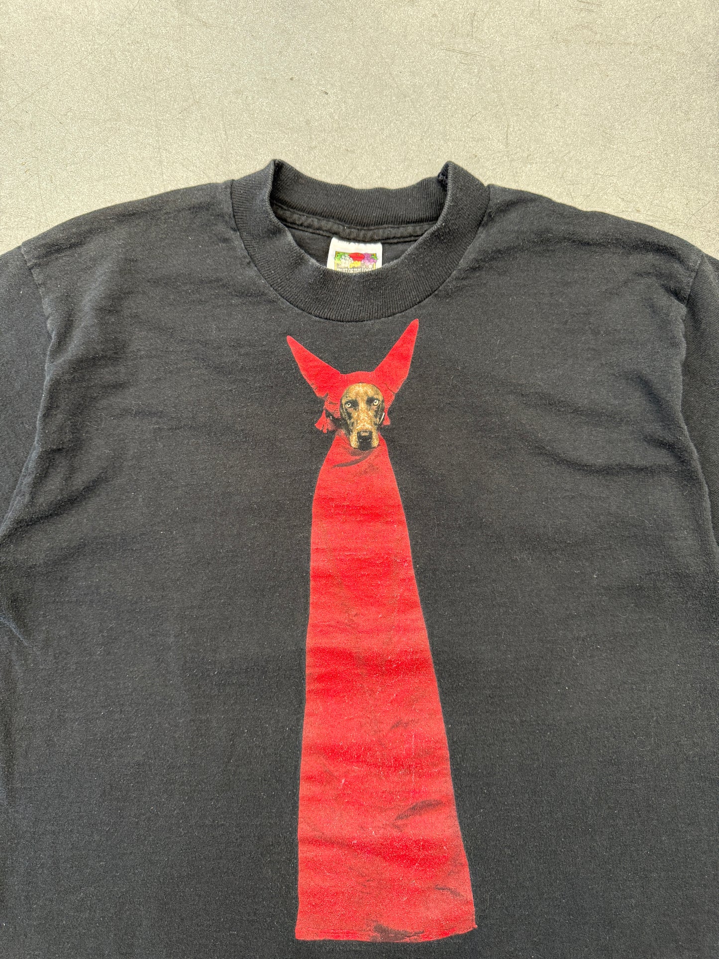 1995 WILLIAM WEGMAN DEVIL DOG CROPPED TEE (FOTL TAG)