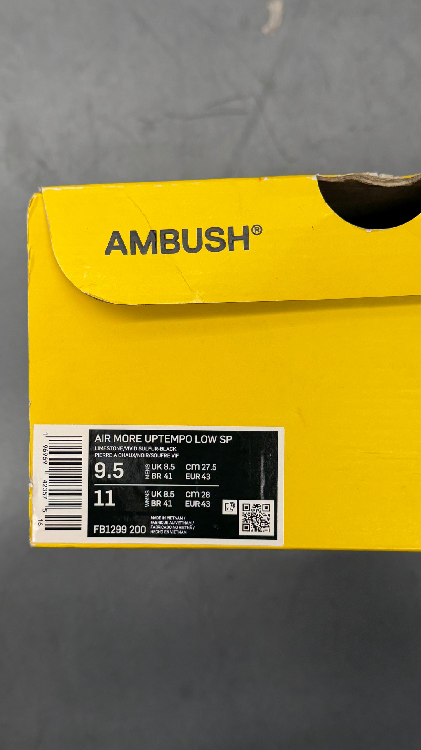 2023 NIKE AIR MORE UPTEMPO LOW AMBUSH