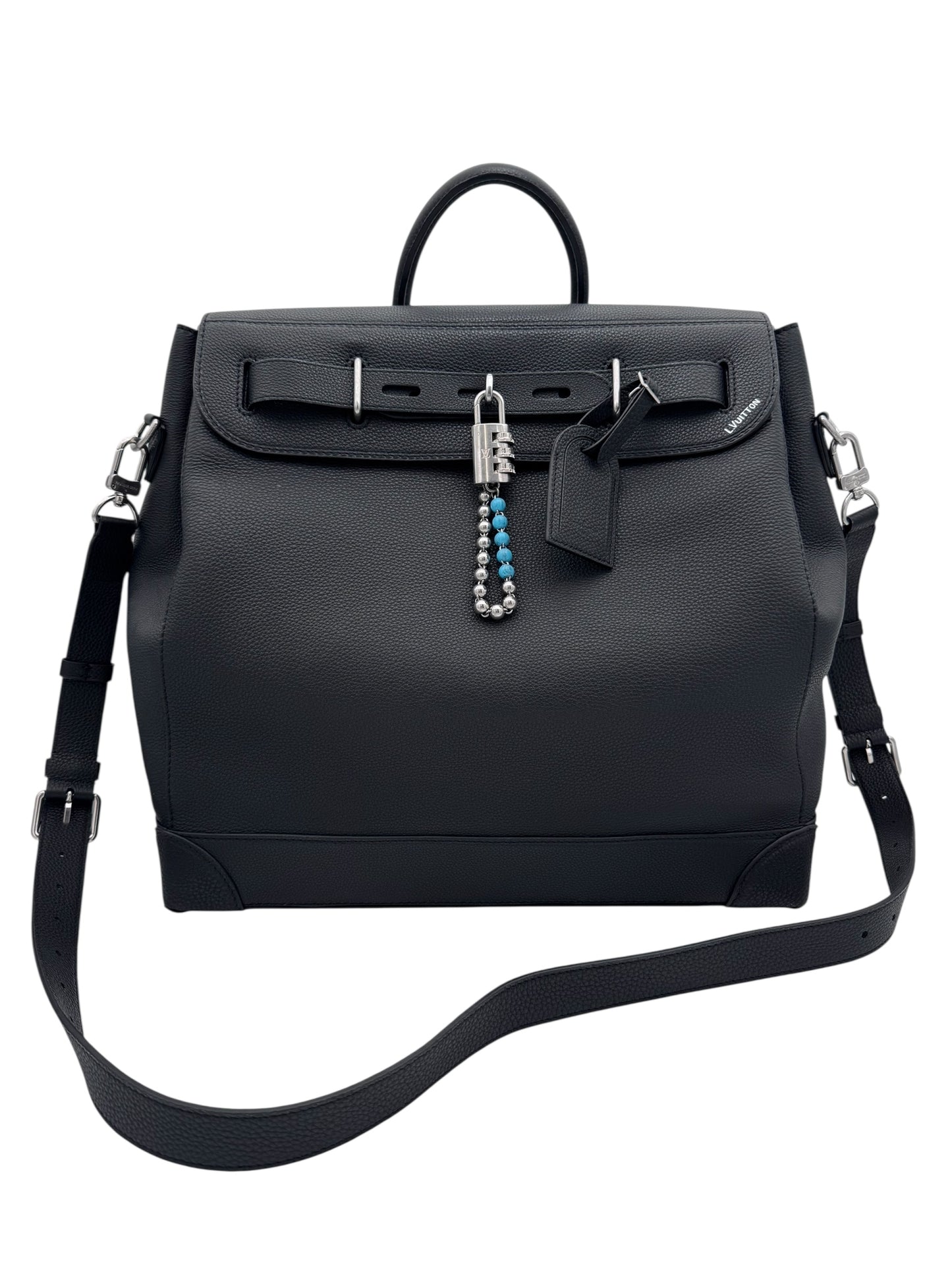 2024 LOUIS VUITTON STEAMER 40 BLACK LEATHER