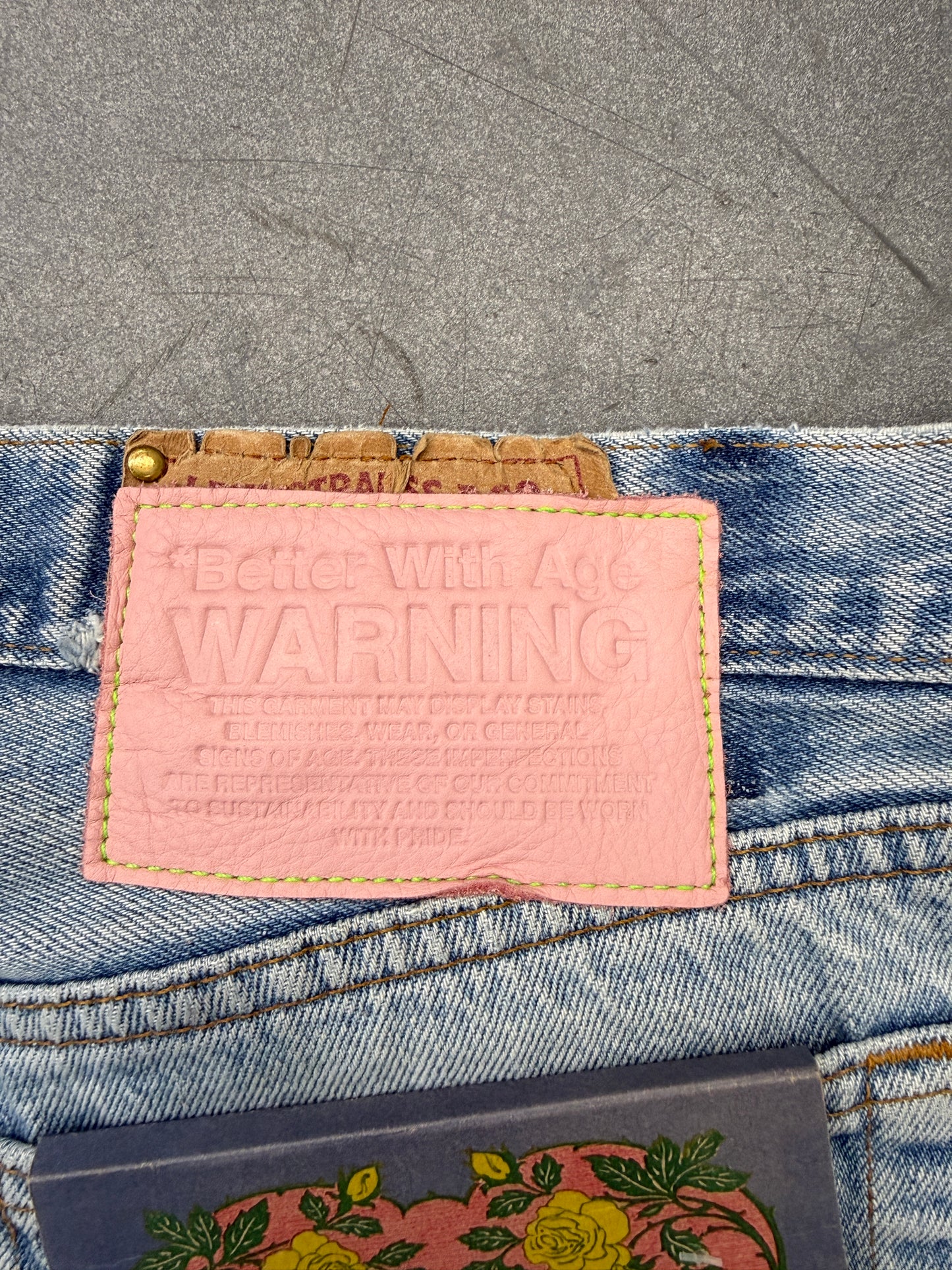 BETTER WITH AGE STERLING REPAIR DENIM TROUSER