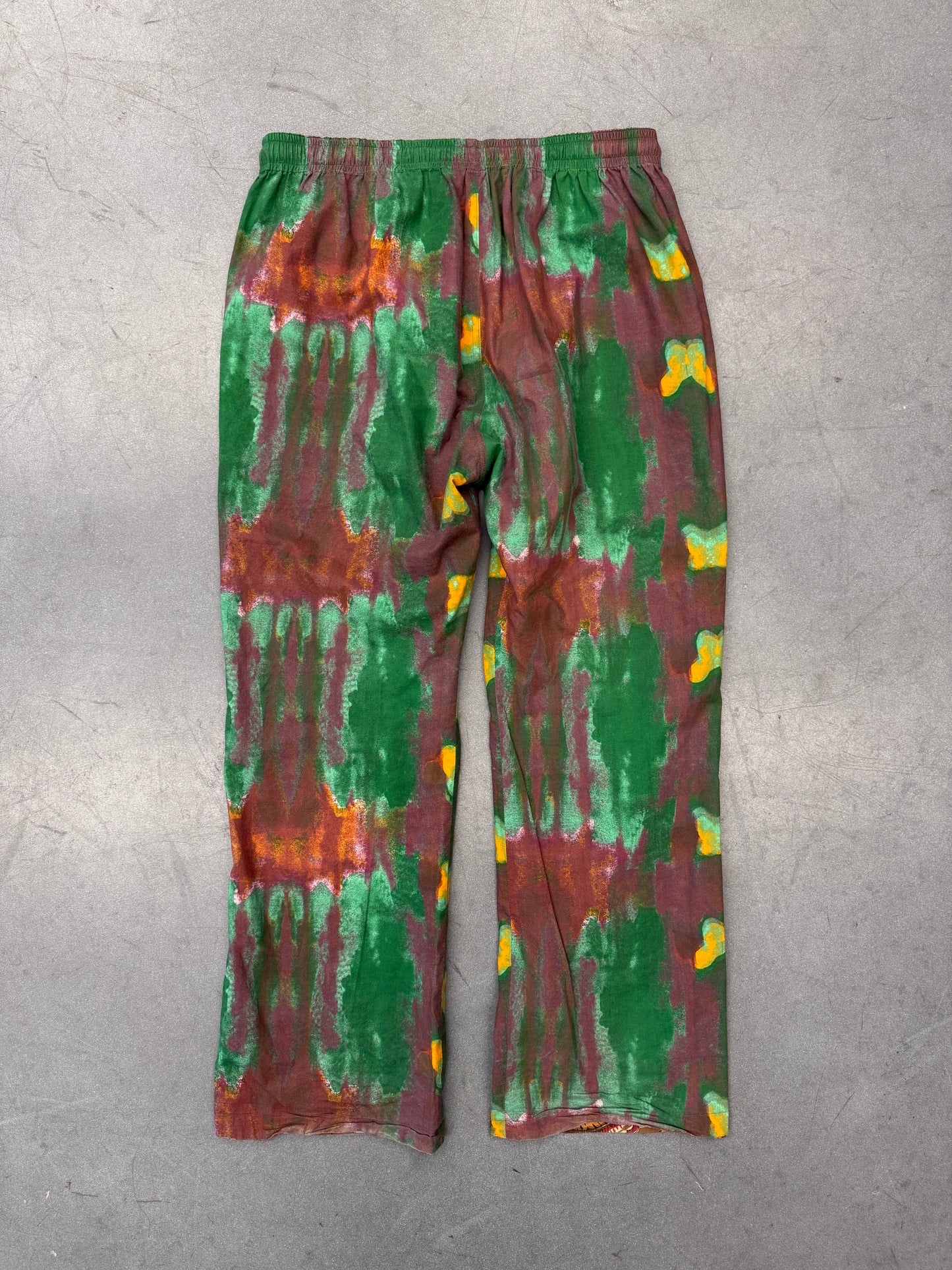 NEEDLES REVERSIBLE STRING EASY PANT (BROWN/GREEN) (M)