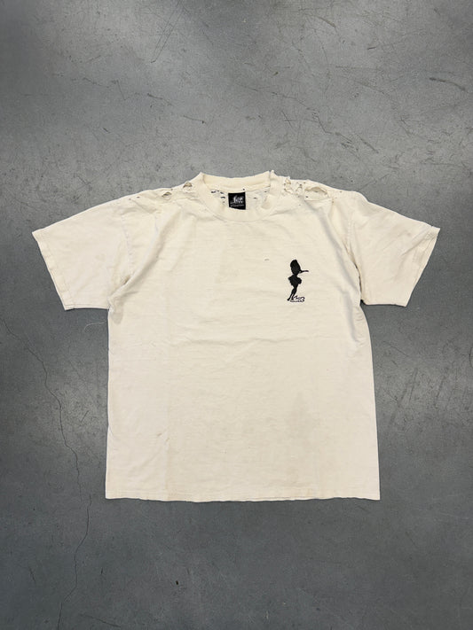 90S LOST HULLA GIRL DISTRESSED TEE (LOST ENTERPRISES TAG)