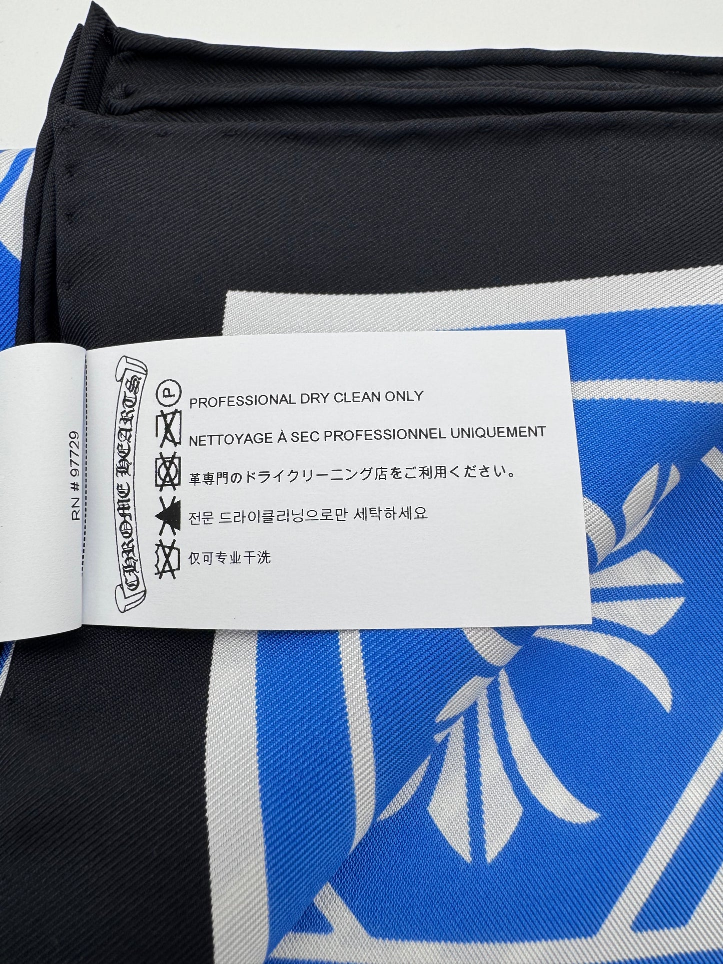 CHROME HEARTS MATH PLUS SCARF - BLUE (NEW)