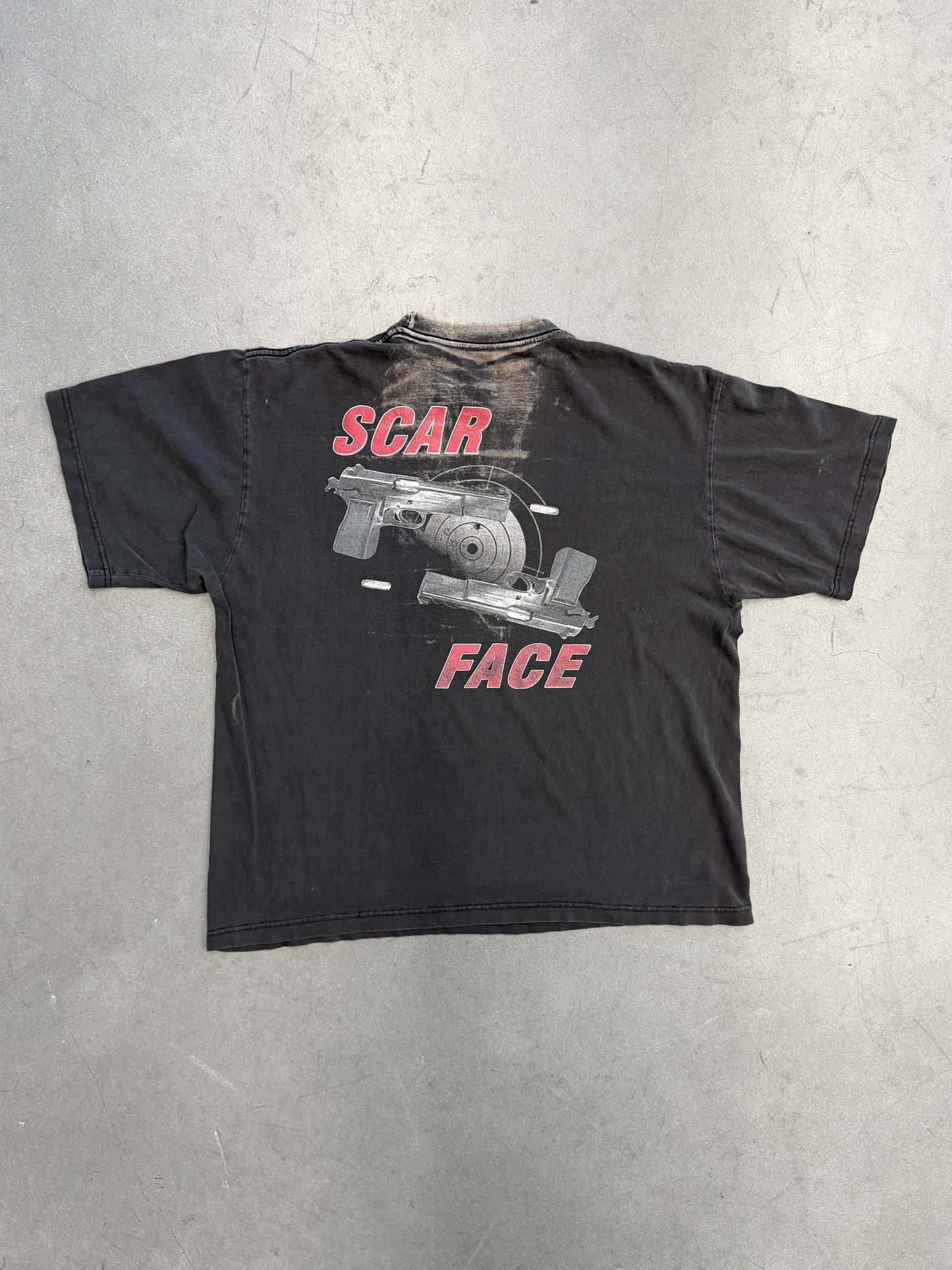 VINTAGE SCARFACE "WHAT U LOOKIN AT?" TEE (PULLED TAG)