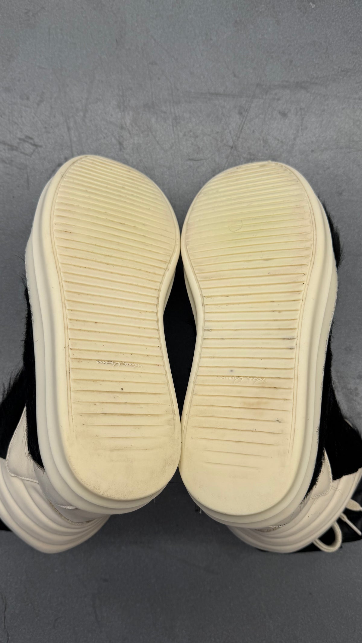 RICK OWENS PONY HAIR GEOBASKET