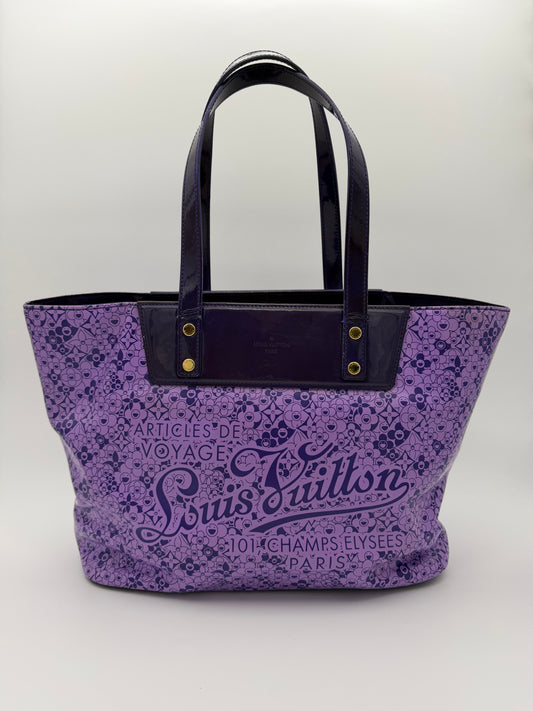 2010 LOUIS VUITTON X TAKASHI MURAKAMI COSMIC BLOSSOM PM TOTE BAG