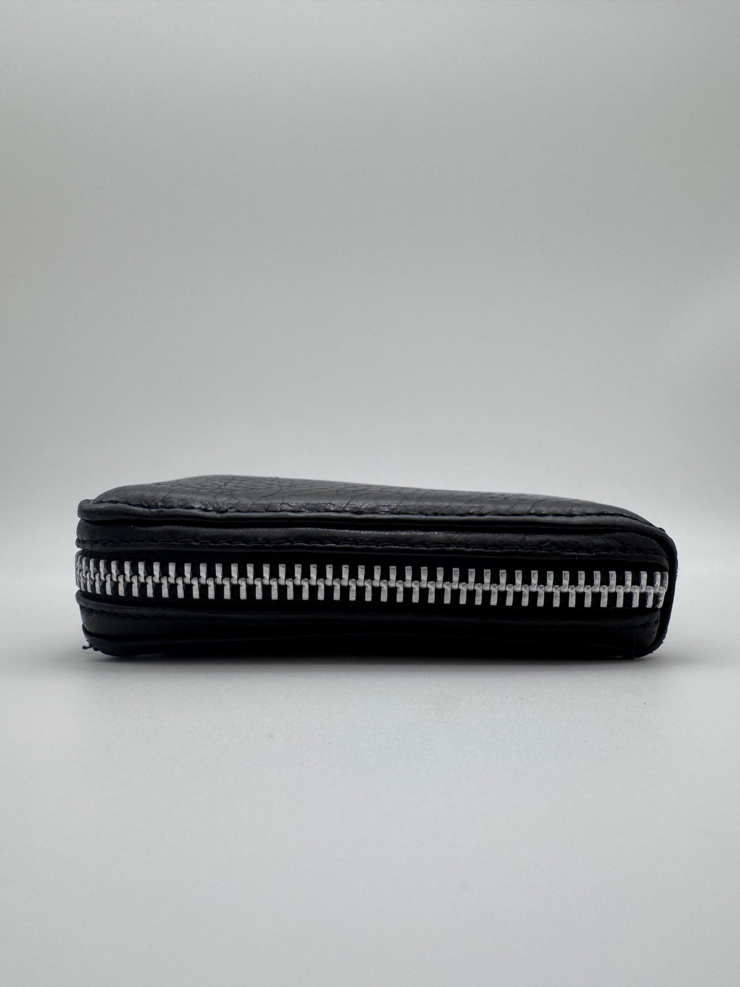 CHROME HEARTS FLEUR PATCH LEATHER LONG WALLET