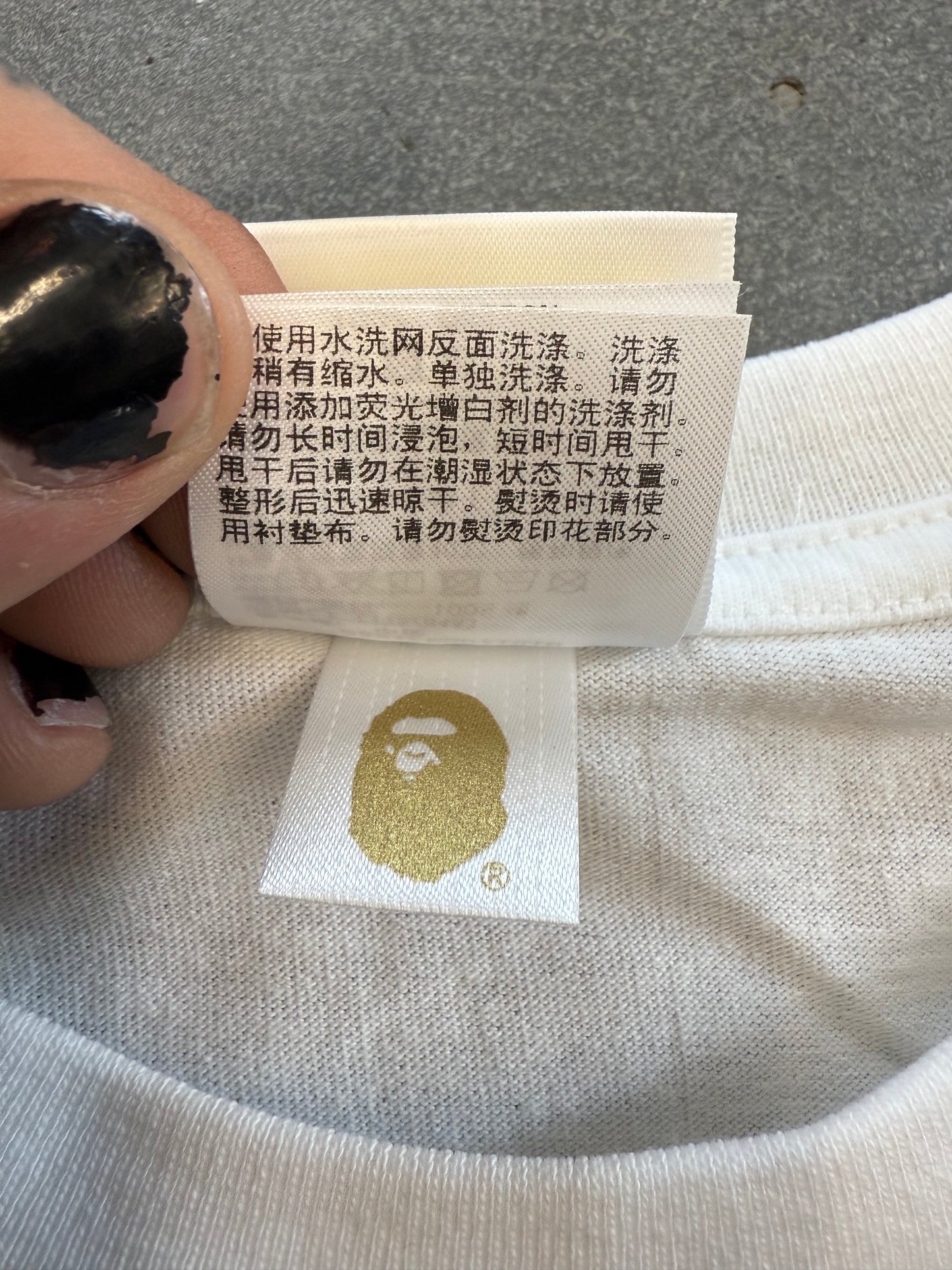 BAPE ABC CAMO BY BATHING APE TEE - BLUE CAMO/WHITE (L) (NWT)