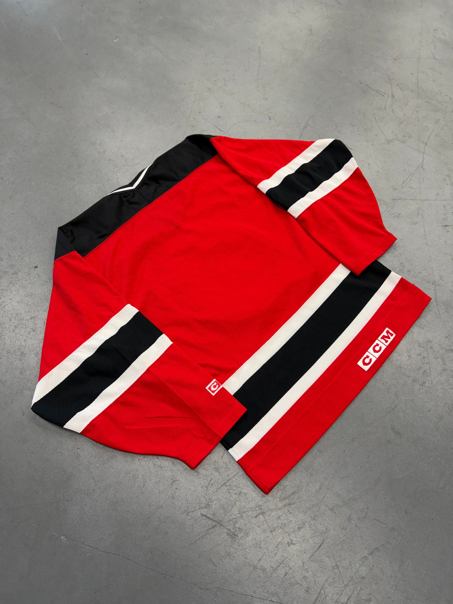 90S NEW JERSEY DEVILS CCM NHL HOCKEY JERSEY