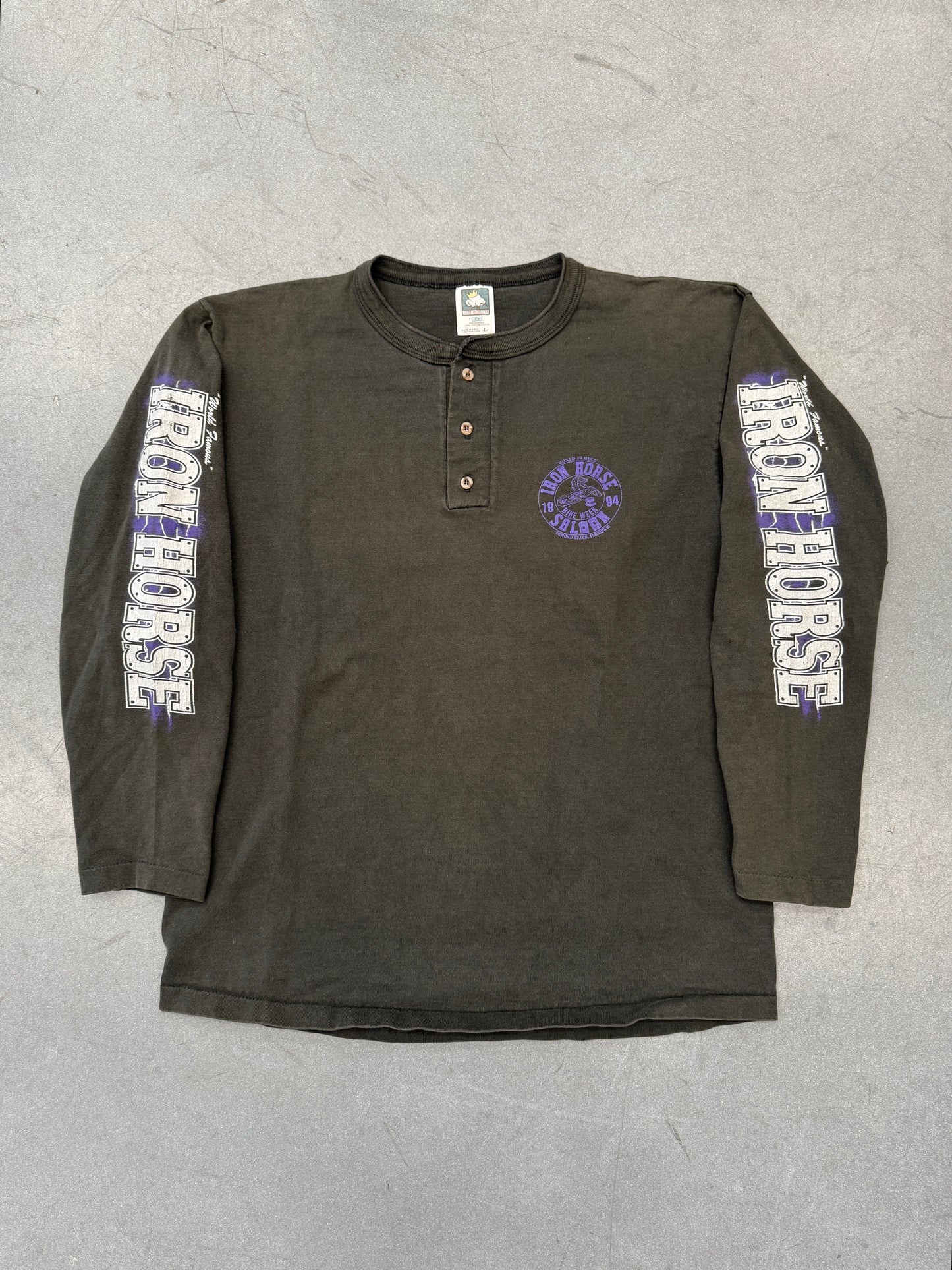 1994 IRON HORSE SALOON "A BREED APART" BIKE WEEK LS TEE (COTTON DELUXE TAG)
