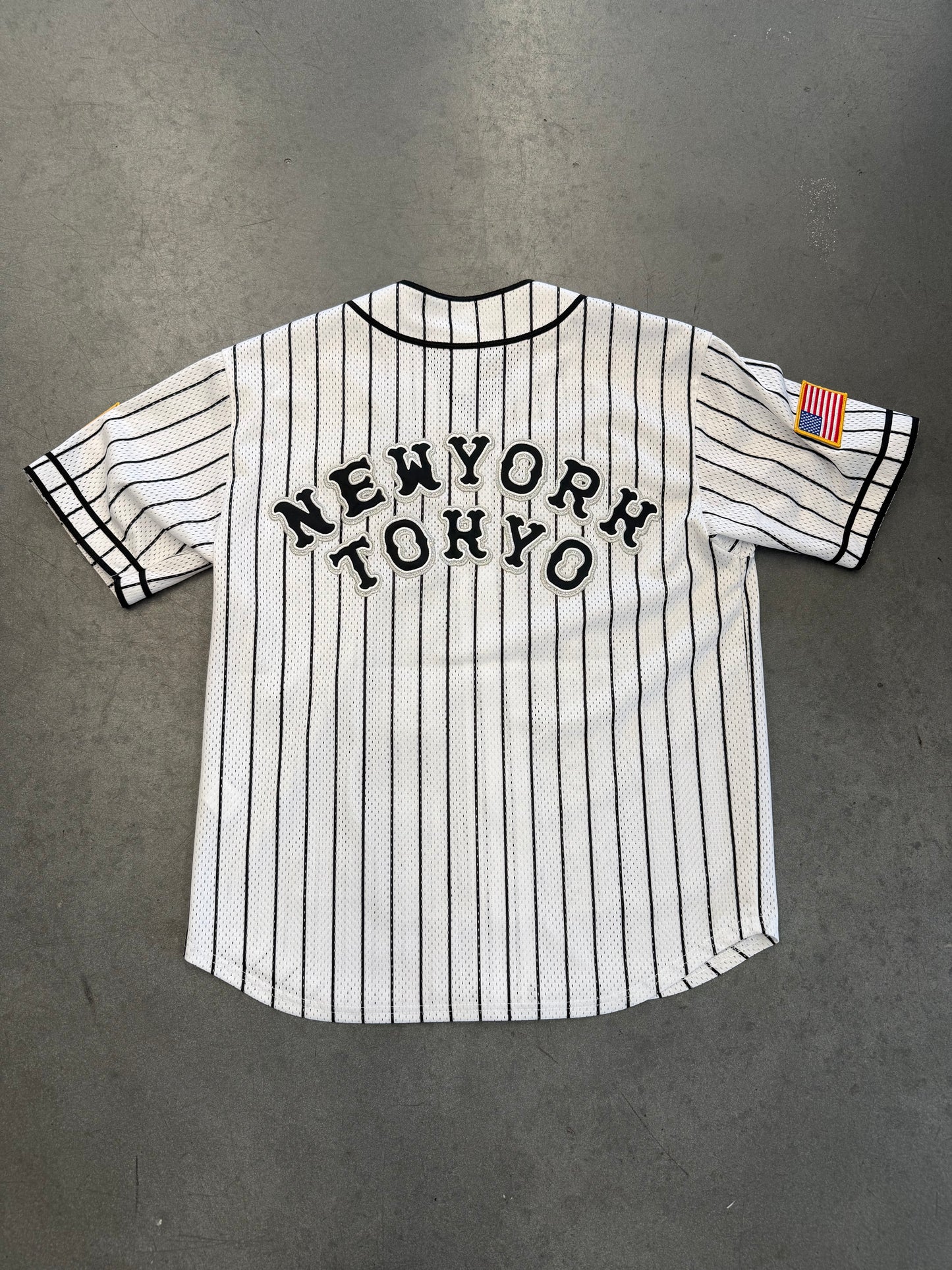 SS25 SUPREME HOMERUN BASEBALL JERSEY WHITE