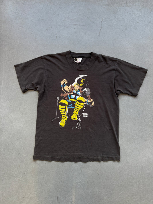 1993 MARVEL COMICS THOR THUNDERSTRIKE DISTRESSED TEE (FOTL TAG) (CC)