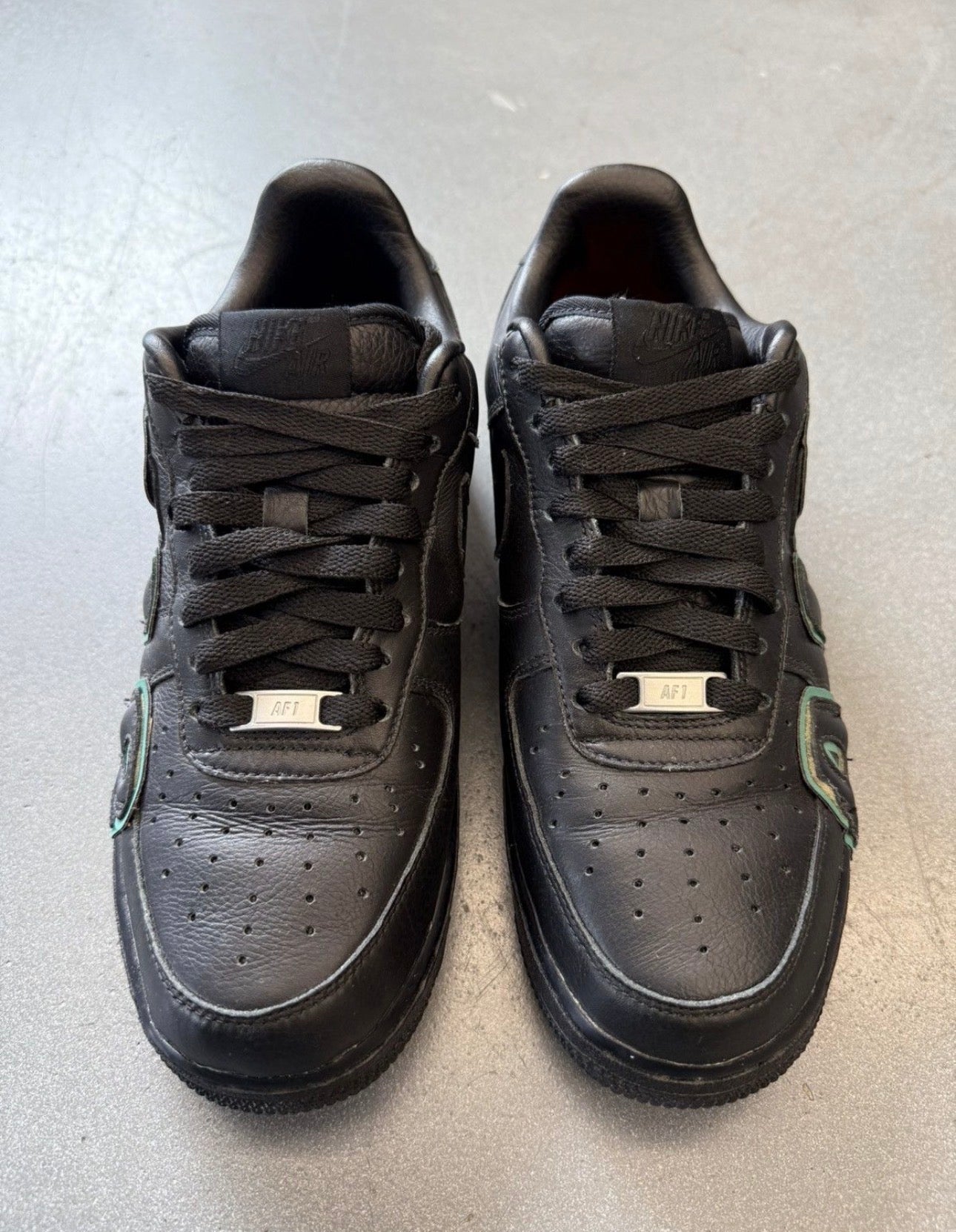 SIZE 8 2019 NIKE X CACTUS PLANT FLEA MARKTET CPFM AIR FORCE 1 NIKE ID BLACK/GREEN NO BOX