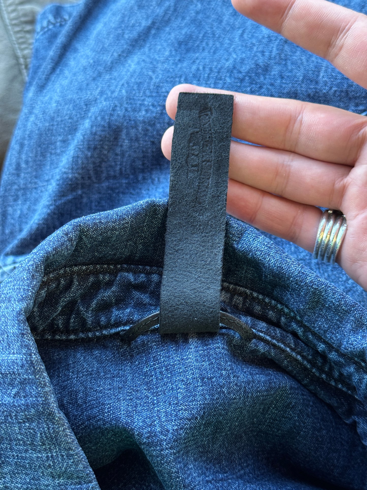 CHROME HEARTS ‘WORK DOG’ SELVEDGE DENIM SHIRT - MEDIUM (NEW)