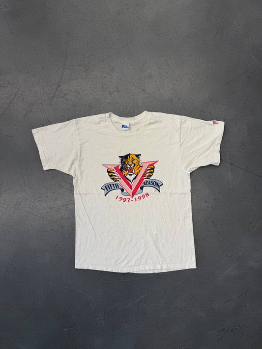 1997-1998 FLORIDA PANTHERS FIFTH SEASON TEE (PRO PLAYER TAG)