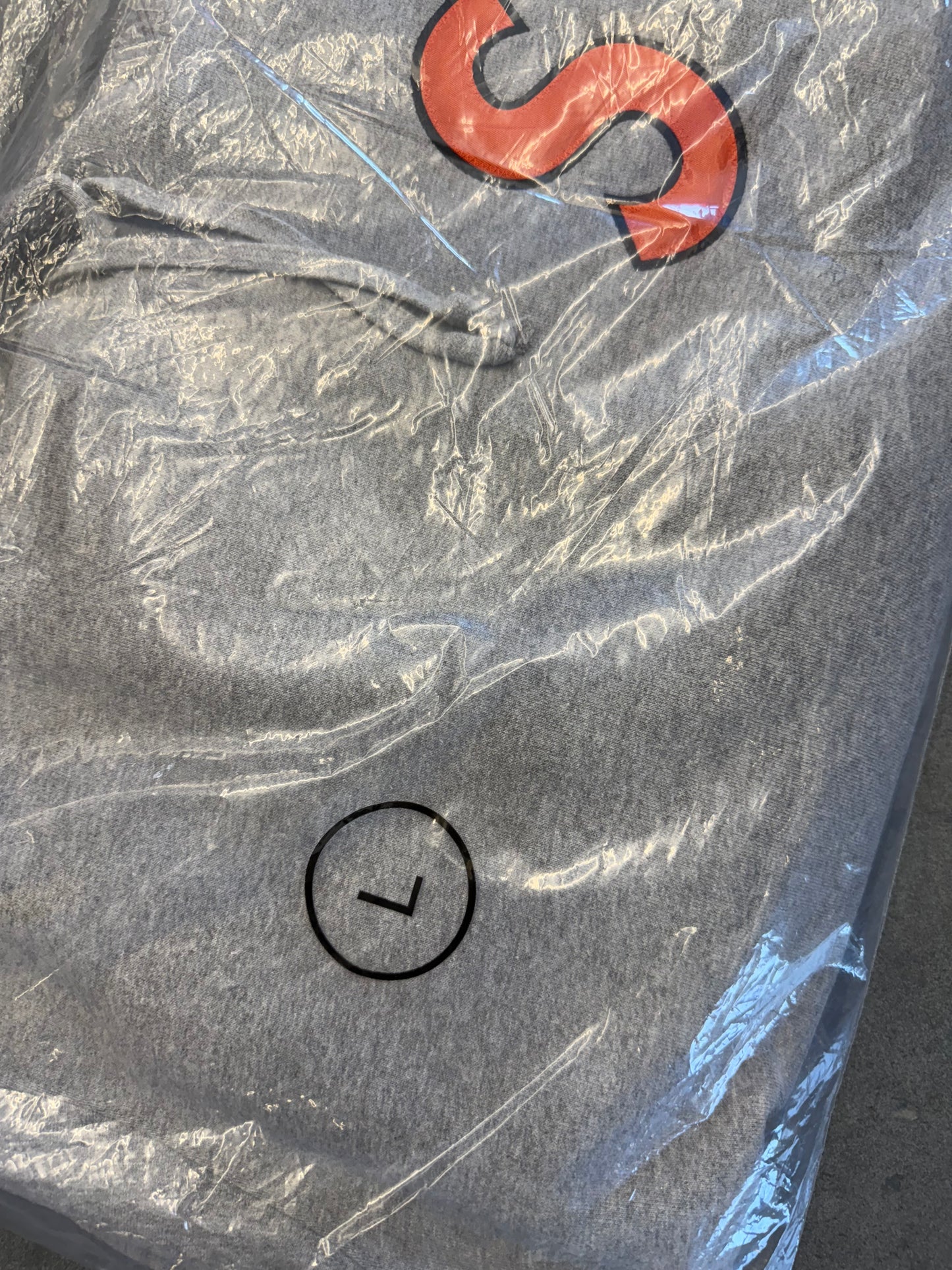 SS25 SUPREME S LOGO HOODED SWEATSHIRT - ASH GREY (NEW) - L