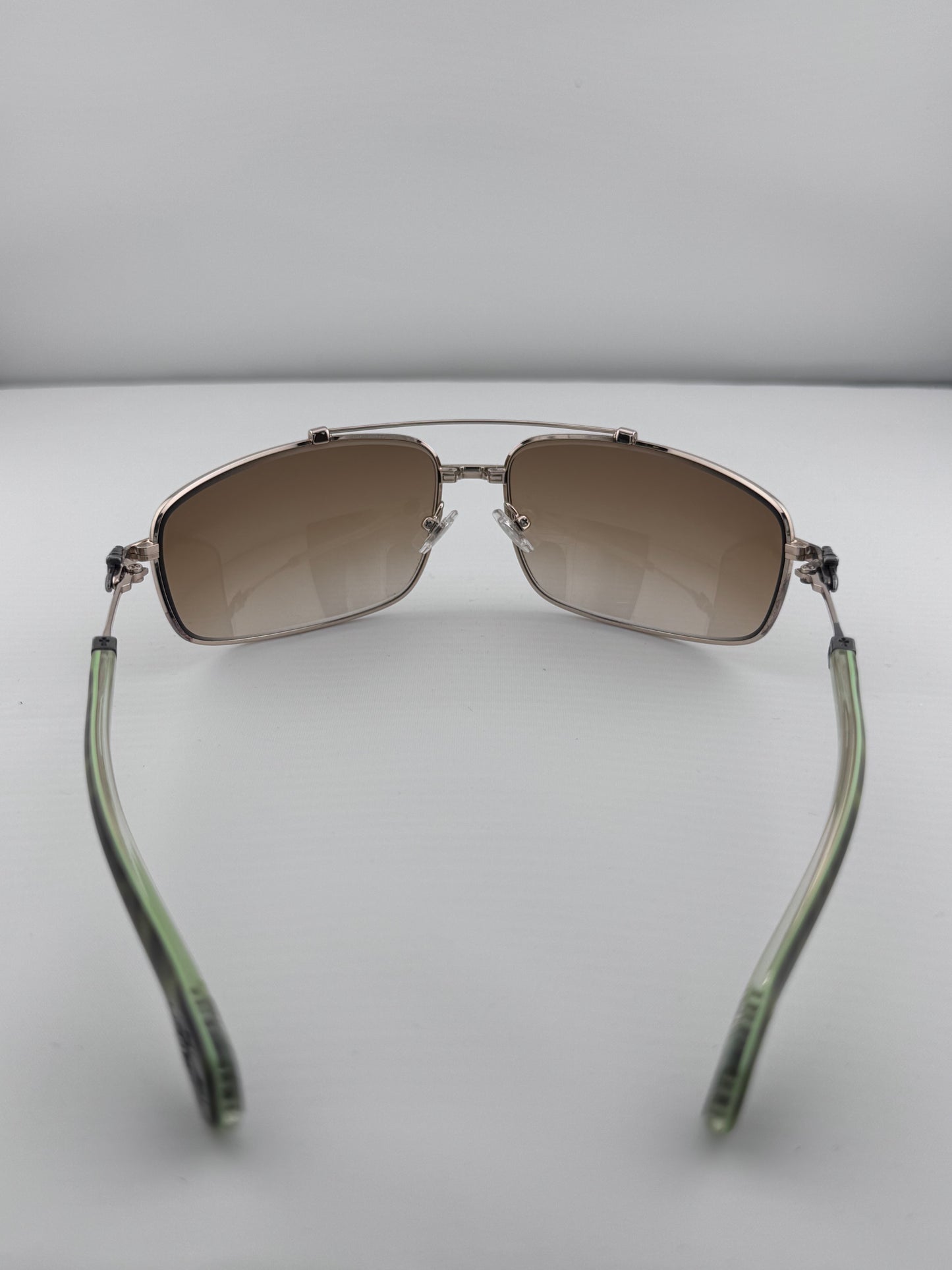 CHROME HEARTS ‘BONED’ LIGHT GREEN TORTOISE SUNGLASSES (WITH CASE)