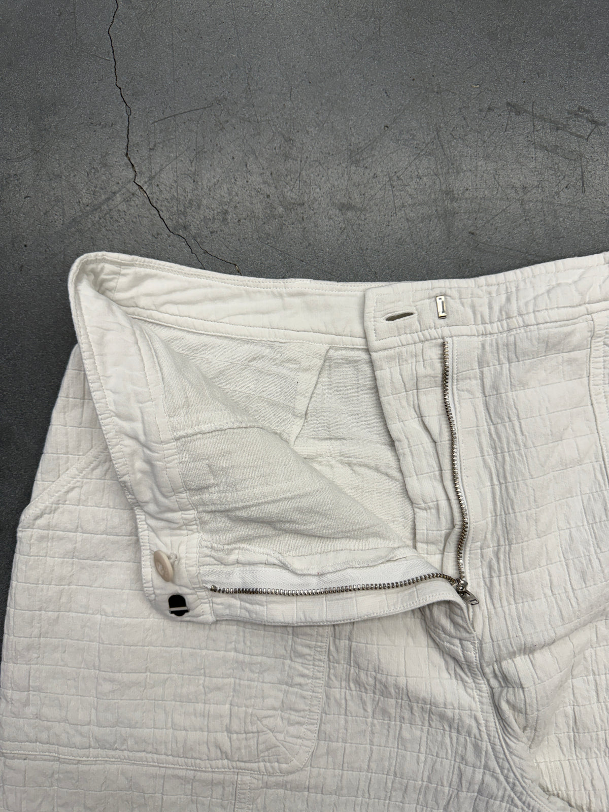 SS23 KITH WOMEN RAINER QUILTED UTILITY PANTS - WHITE