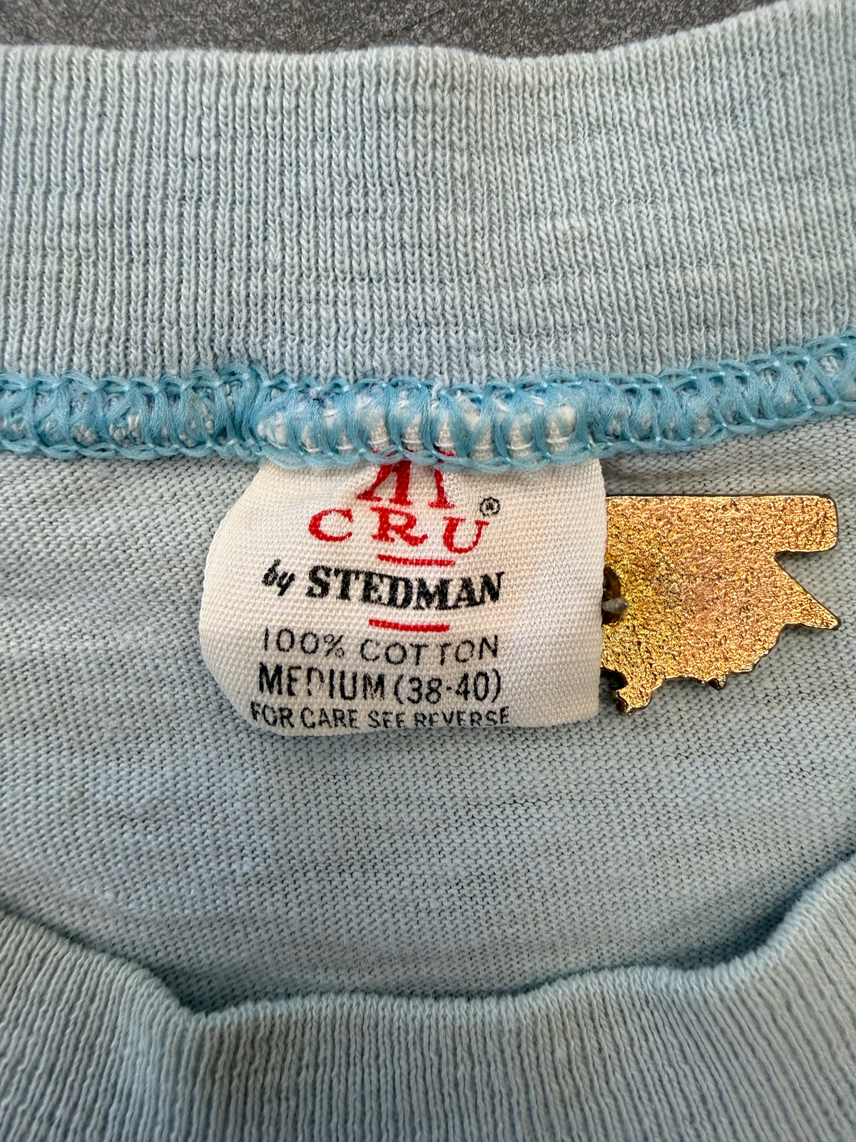80S GRAY TAXIDERMY FT.LAUDERDALE "MOUNT YOUR CATCH" POCKET TEE ( HIGH CRU TAG)