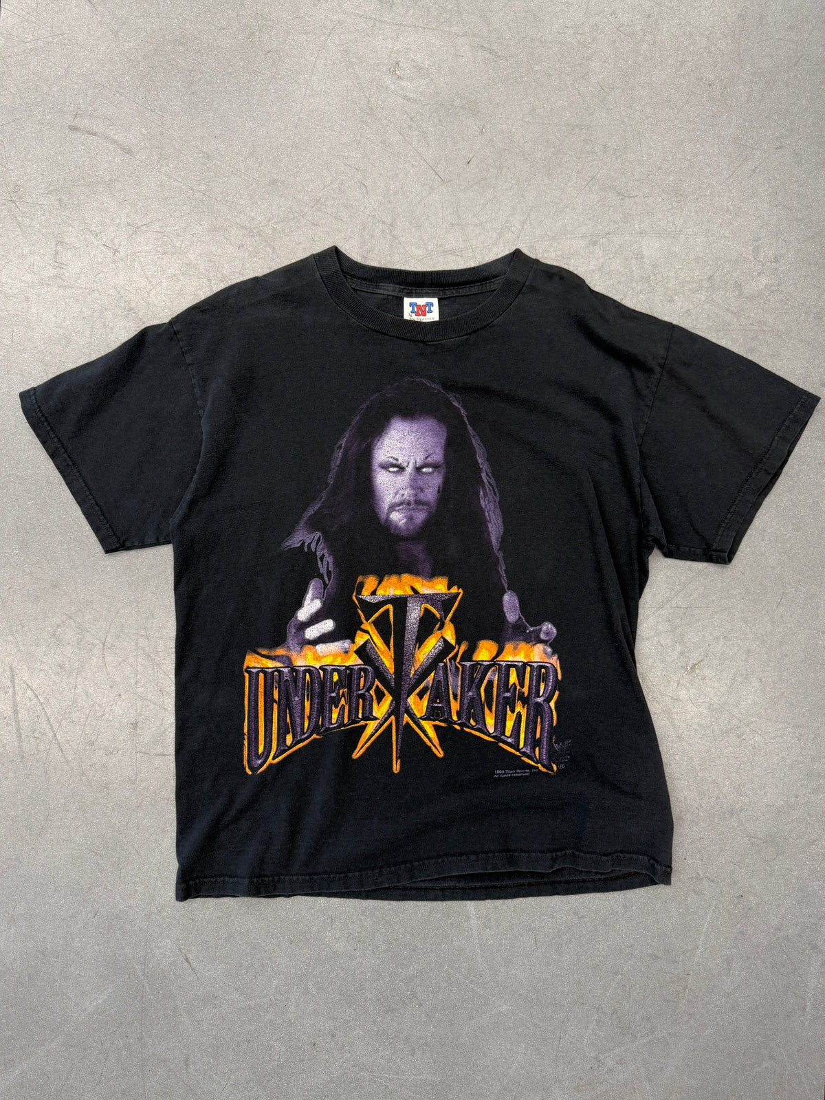 1998 UNDERTAKER FLAMING TEE (TNT TAG)
