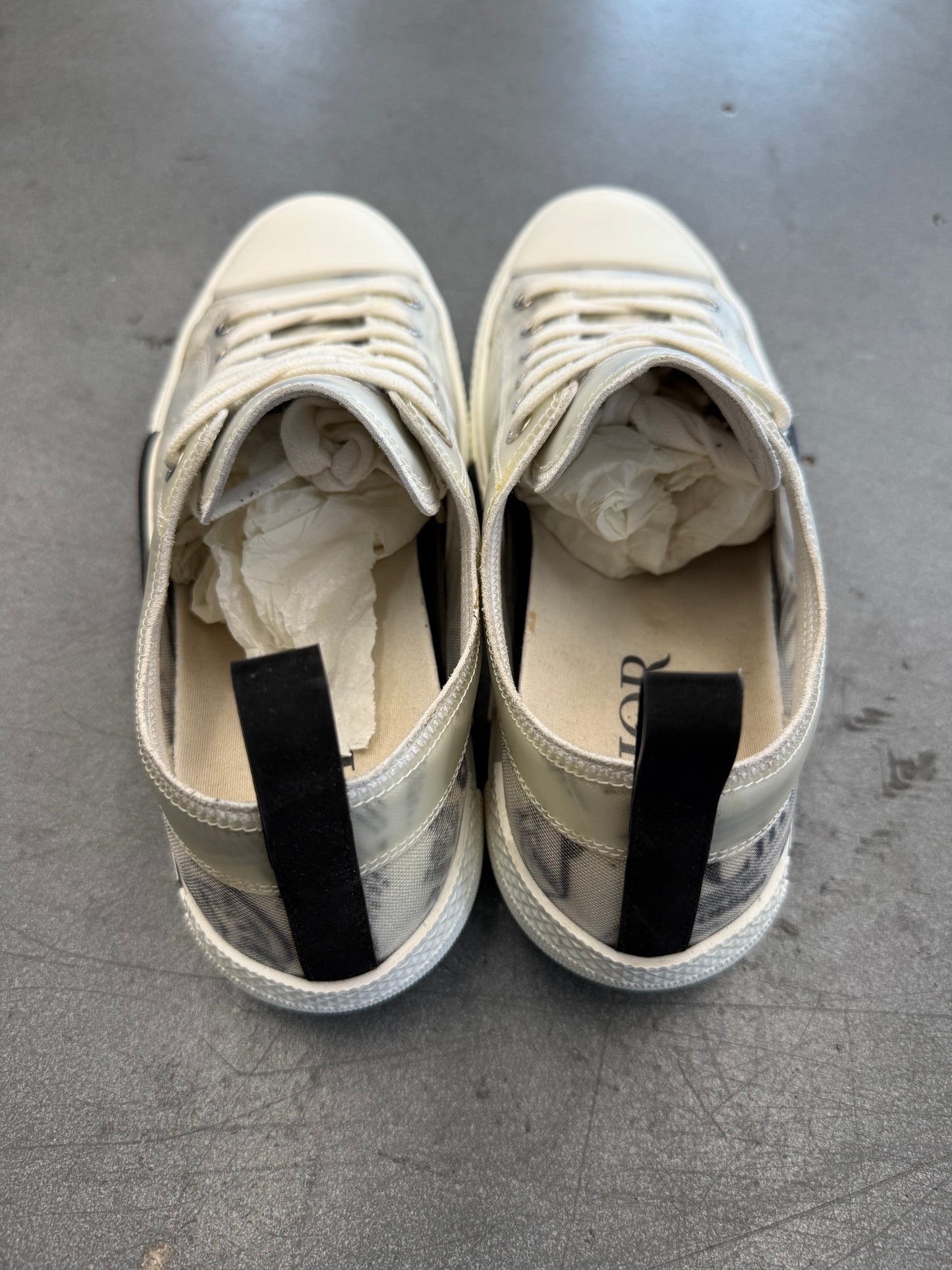 2020 SIZE 40 DIOR B23 LOW TOP DANIEL ARSHAM NEWSPAPER (PRE-OWNED REPLACEMENT BOX)
