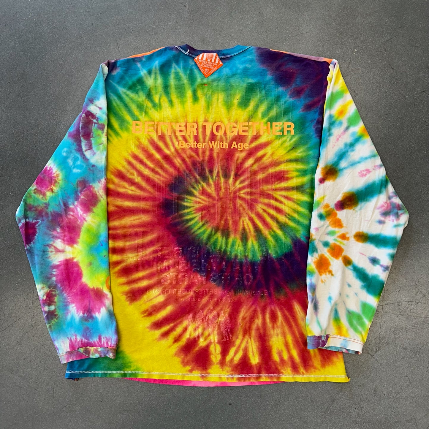 BETTER WITH AGE TIE DYE LONGSLEEVE REVERSABLE