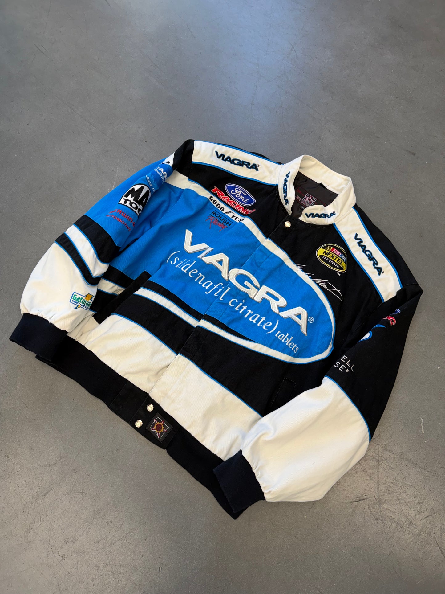 VINTAGE JH DESIGNS VIAGRA NASCAR JACKET
