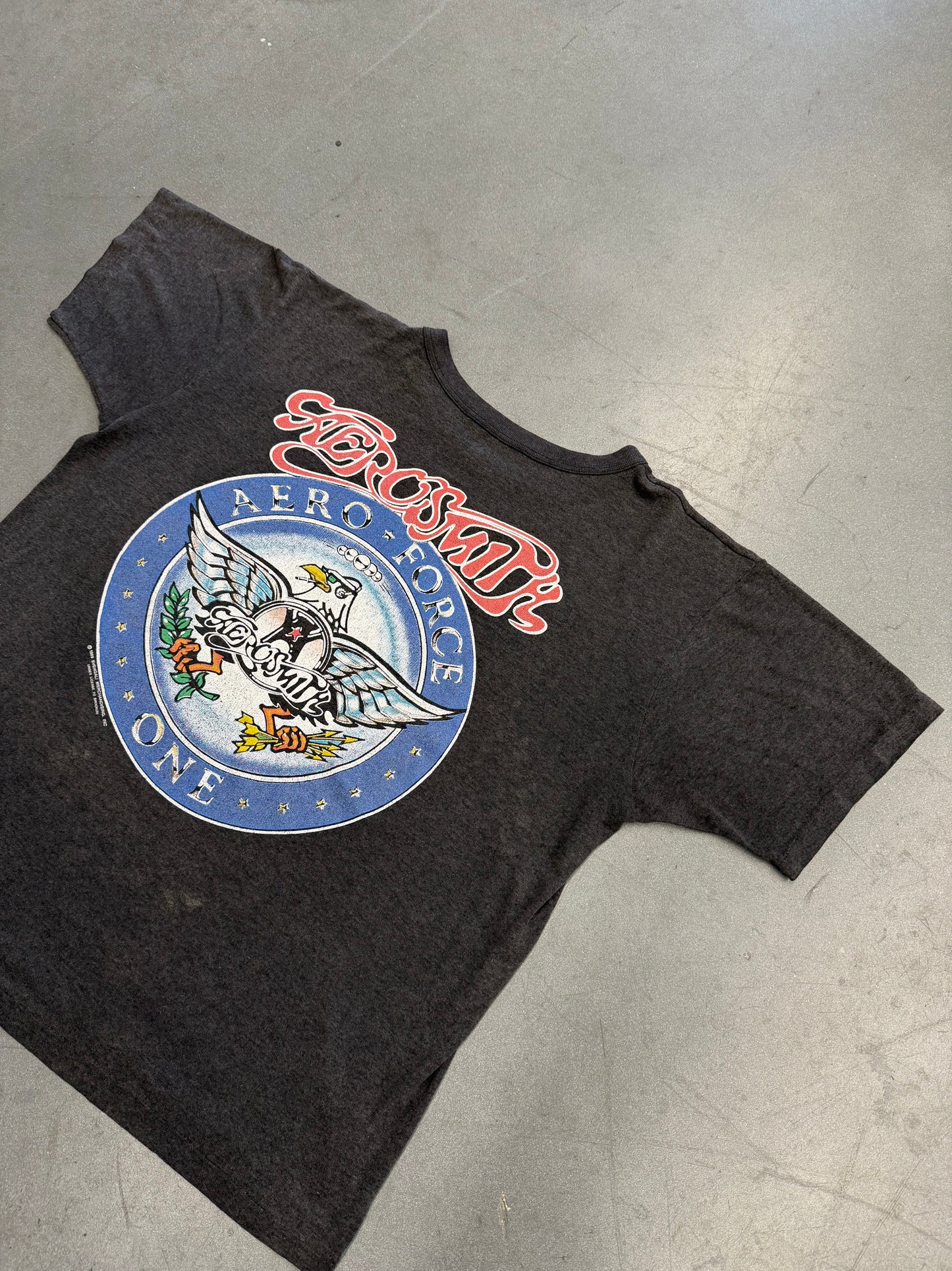 1989 AEROSMITH AERO FORCE ONE TEE (PULLED TAG)