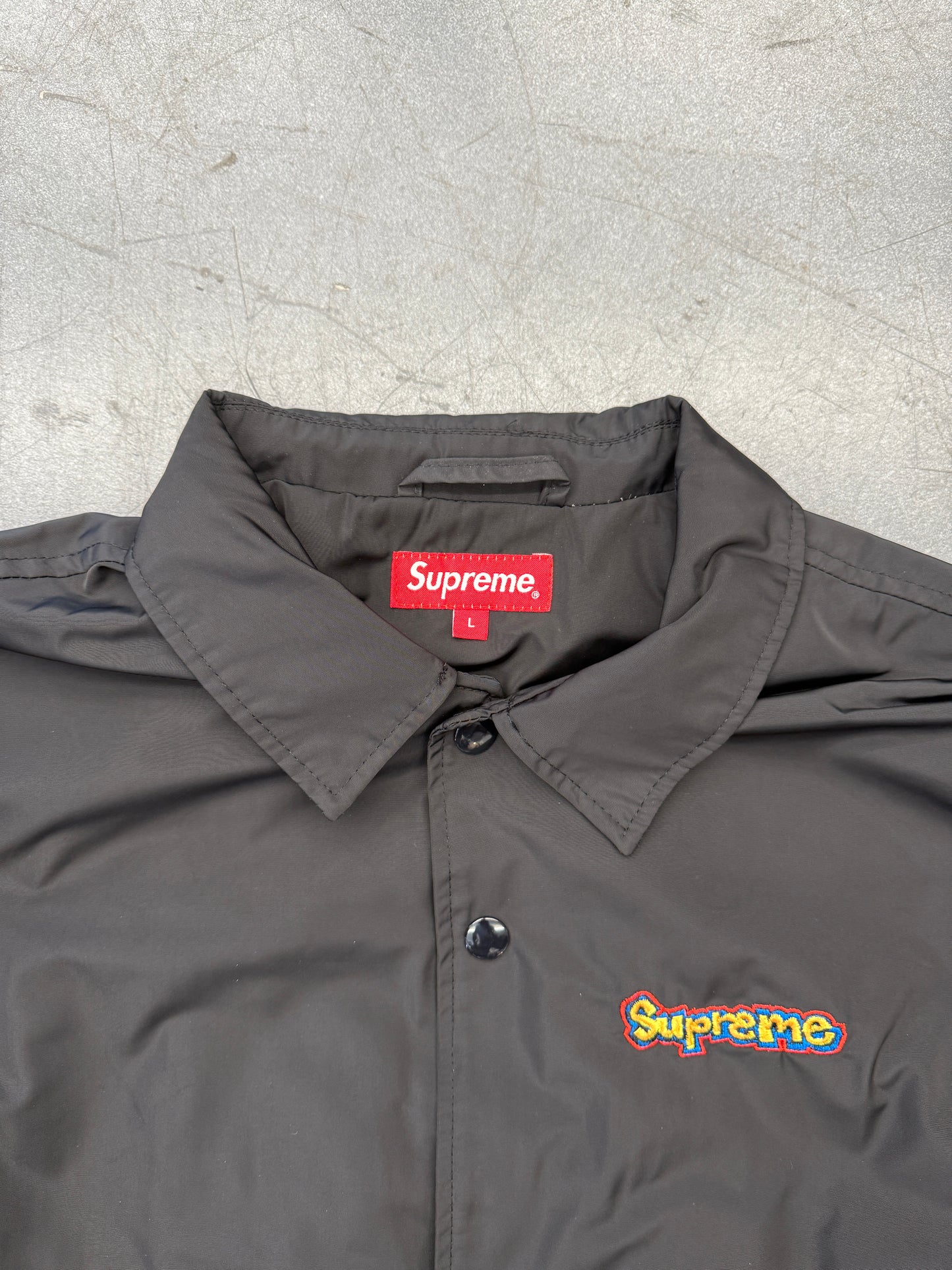 SS18  SUPREME GONZ LOGO COACHES JACKET - BLACK