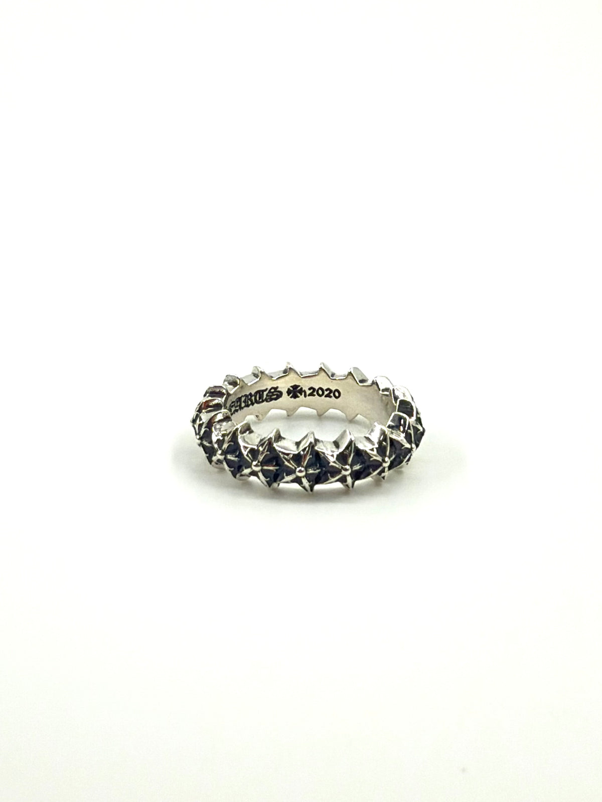 CHROME HEARTS TINY 5 POINT STAR BAND SILVER RING