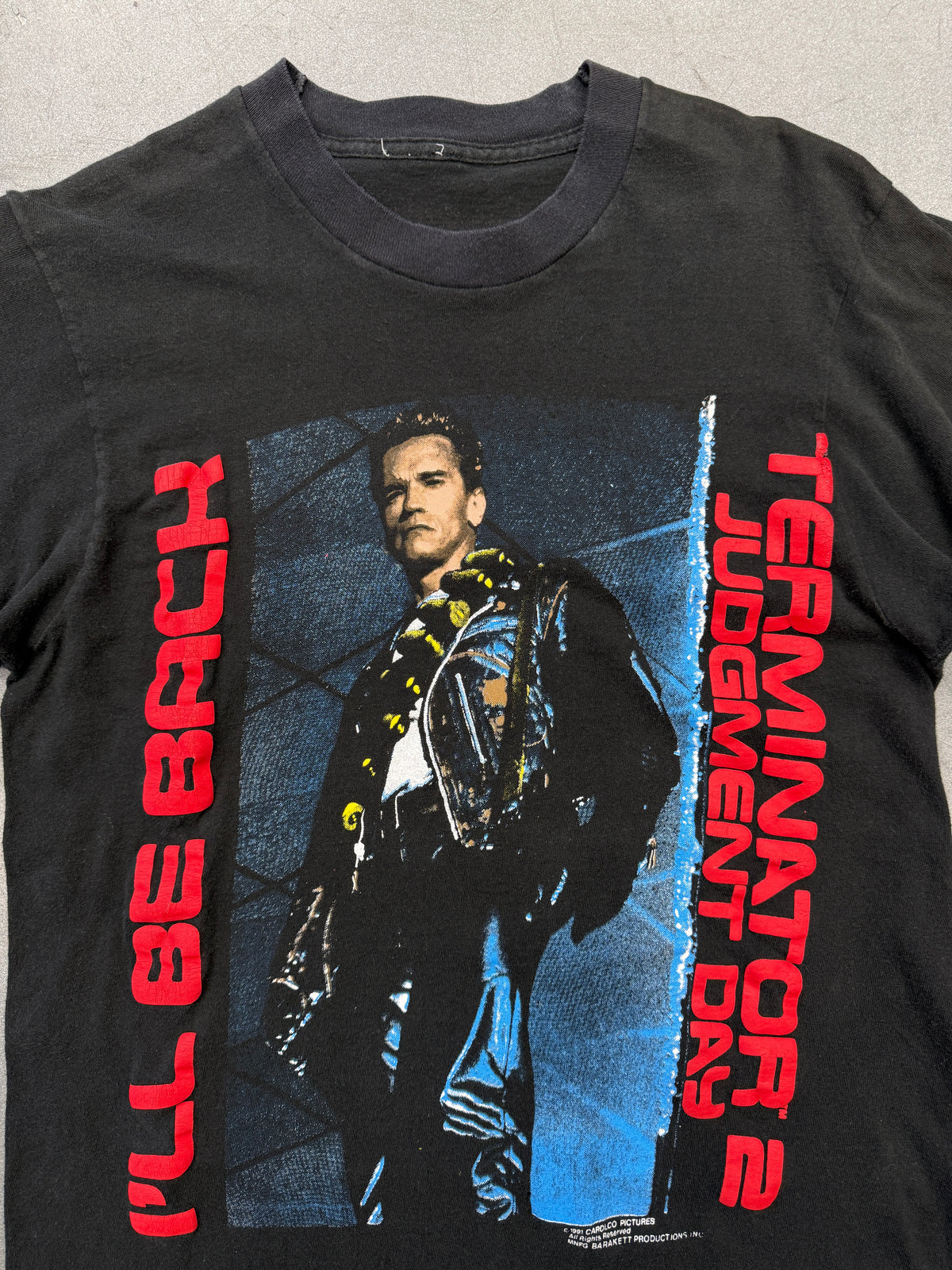 1991 TERMINATOR 2 JUDGMENT DAY I'LL BE BACK TEE