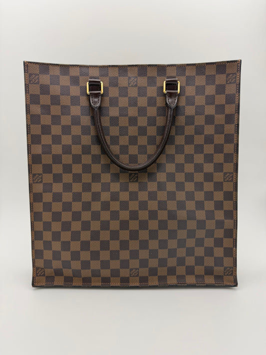 LOUIS VUITTON DAMIER EBENE SAC PLAT TOTE