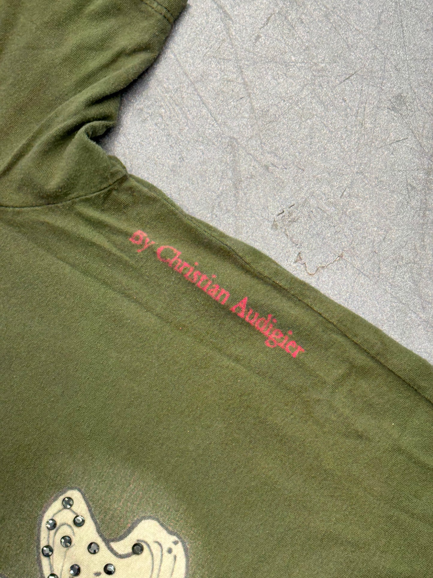 Y2K ED HARDY RHINESTONE "DEATH OR GLORY" TEE