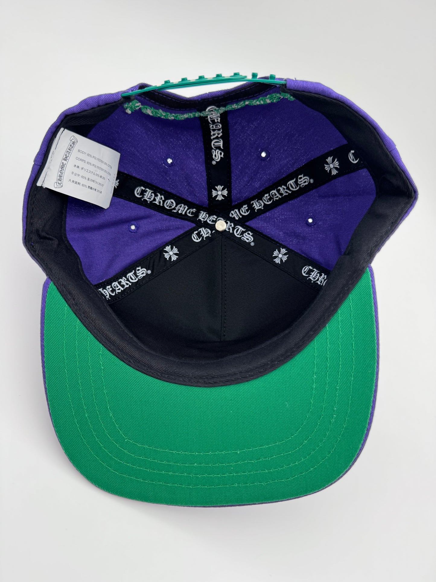 CHROME HEARTS PURPLE/GREEN BASEBALL HAT