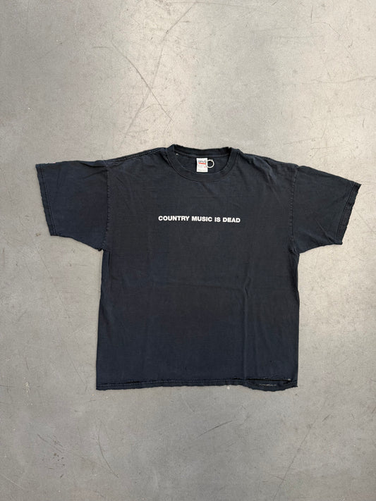 2003 JOHNNY CASH COUNTRY MUSIC IS DEAD TEE (ANVIL TAG)