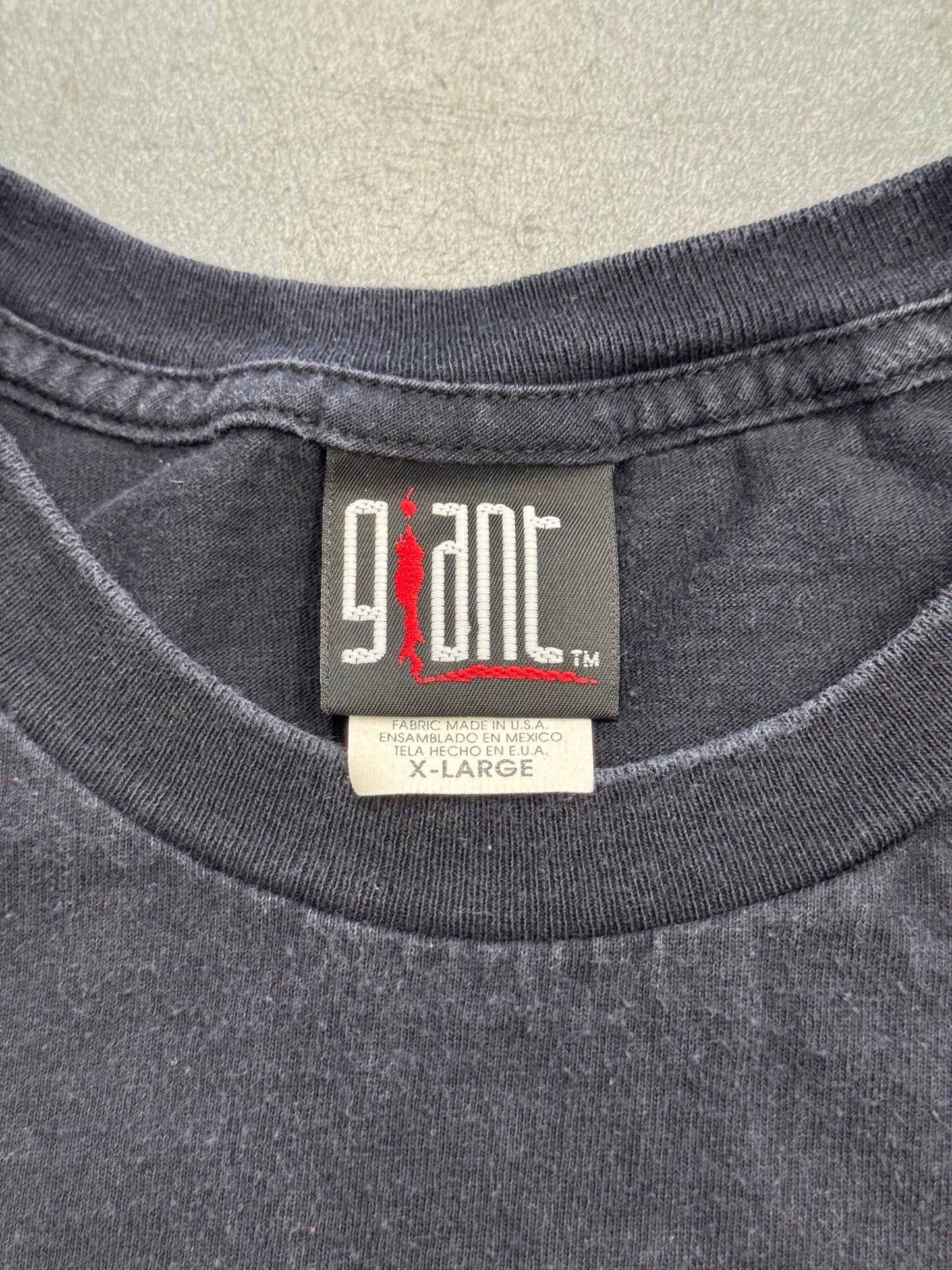 2000 FIGHT CLUB MOVIE PROMO 'RULES' TEE (GIANT TAG)
