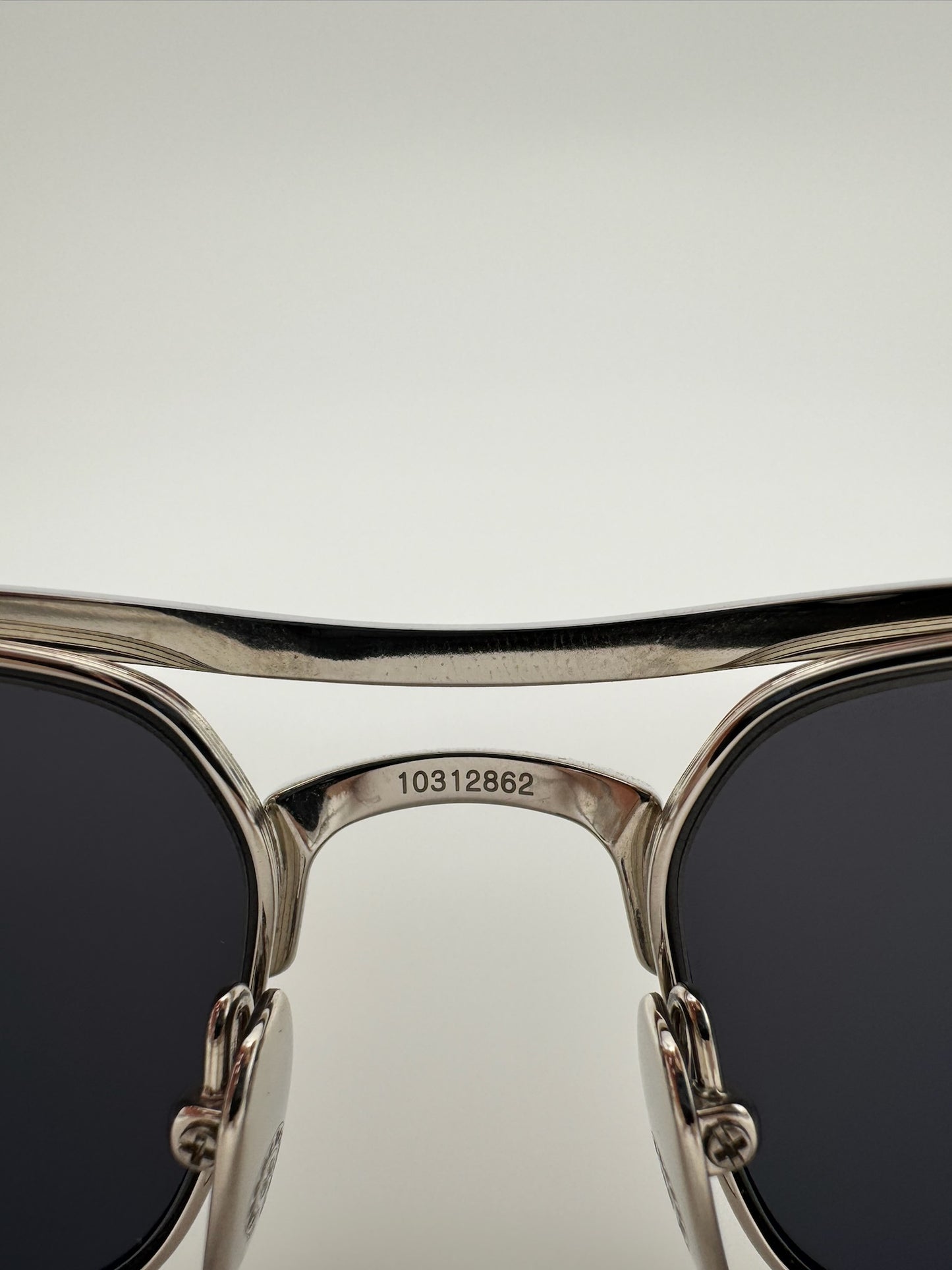 CHROME HEARTS INSTAOUNCE SILVER SUNGLASSES WITH CASE