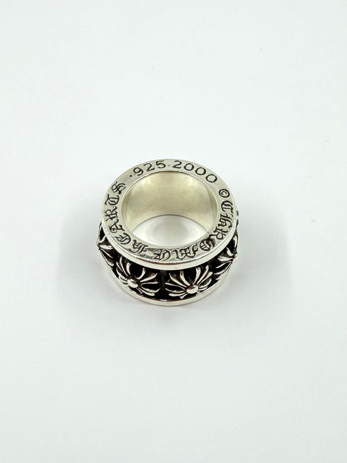 CHROME HEARTS PLUS SPINNER SILVER RING