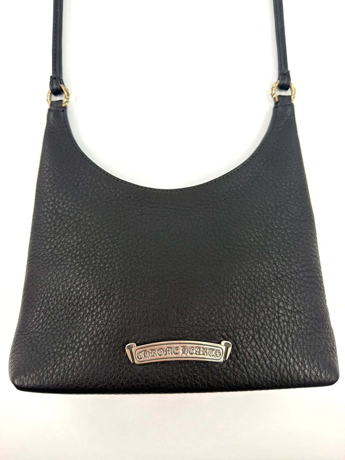 CHROME HEARTS 'VIV' BLACK LEATHER PURSE BAG