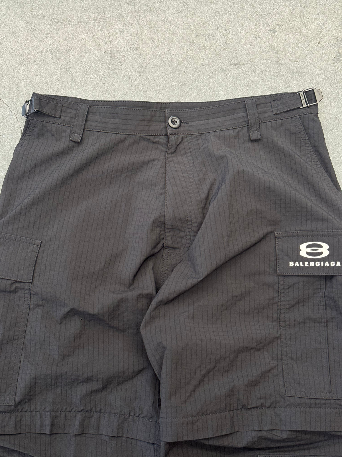 SS24 BALENCIAGA UNITY SPORTS ICON CONVERTIBLE LIGHT CARGO PANTS