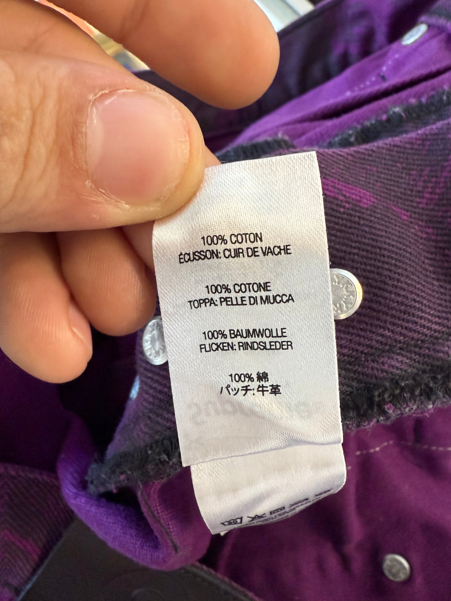 FW21 SUPREME THE CROW REGULAR JEANS PURPLE