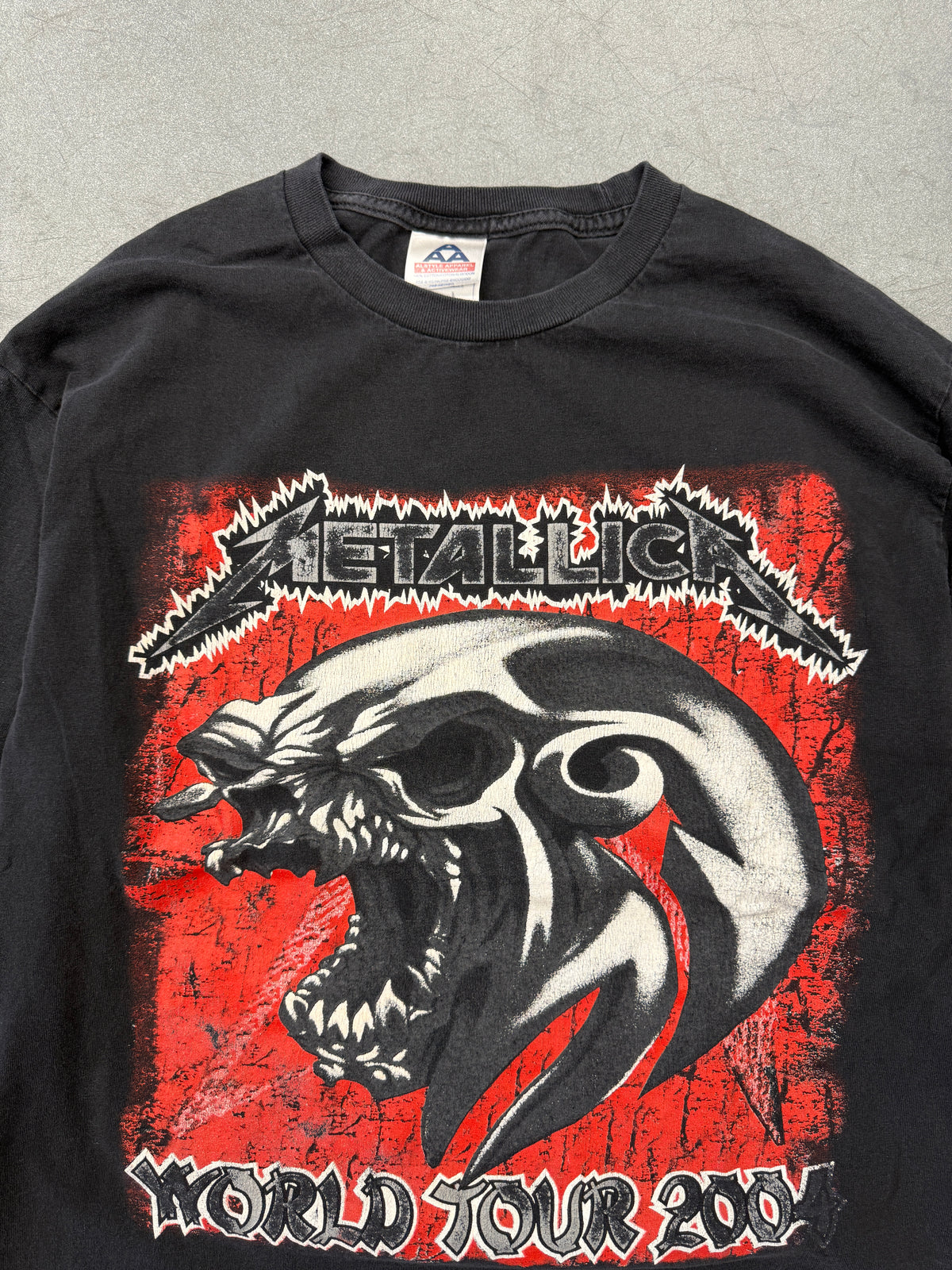 2004 METALLICA MADLY IN ANGER WITH THE WORLD TOUR TEE (TRIPLE A TAG)