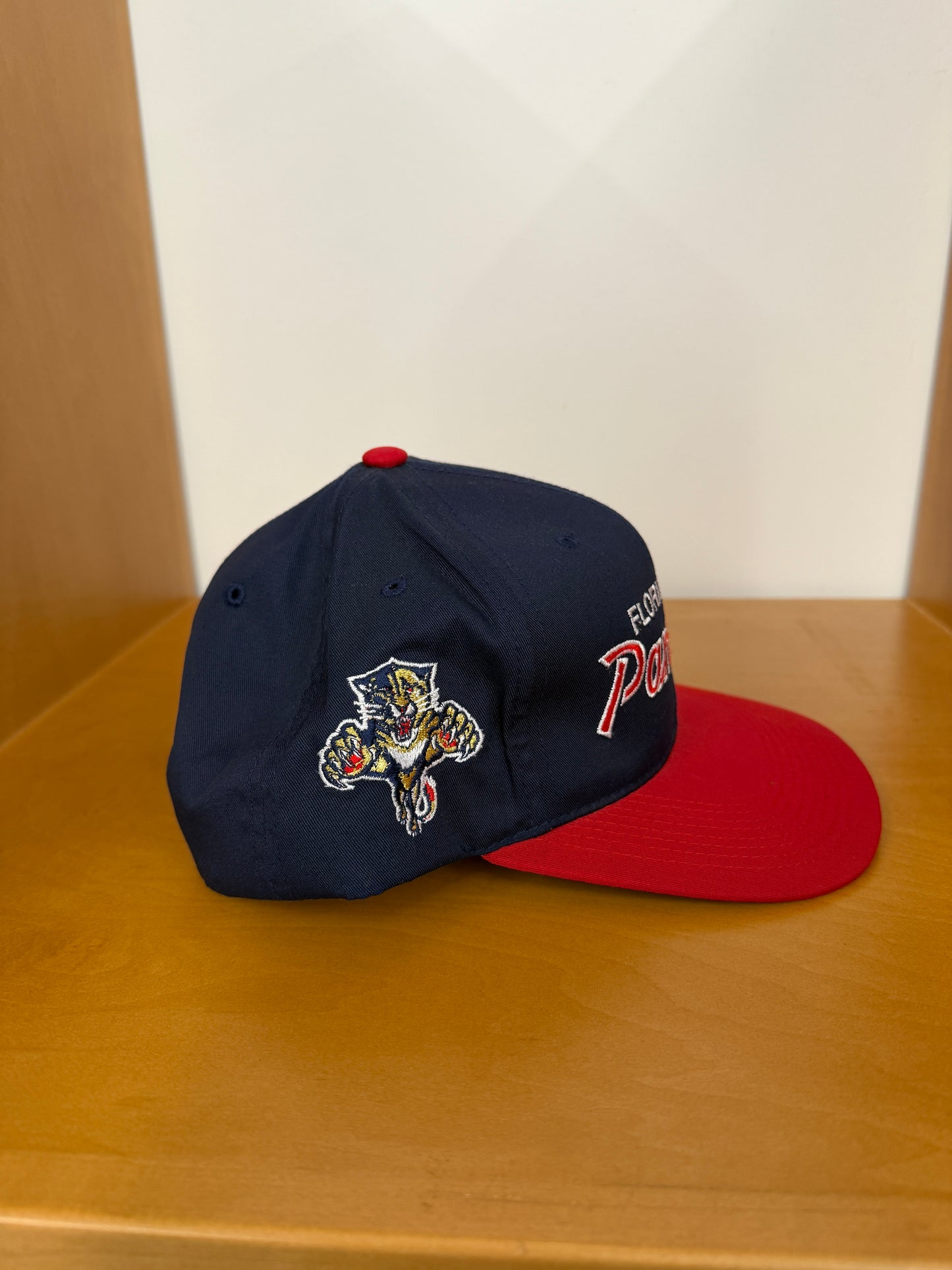 90S FLORIDA PANTHERS SCRIPT SPORTS SPECIALTIES NIKE NHL TAG SNAPBACK HAT