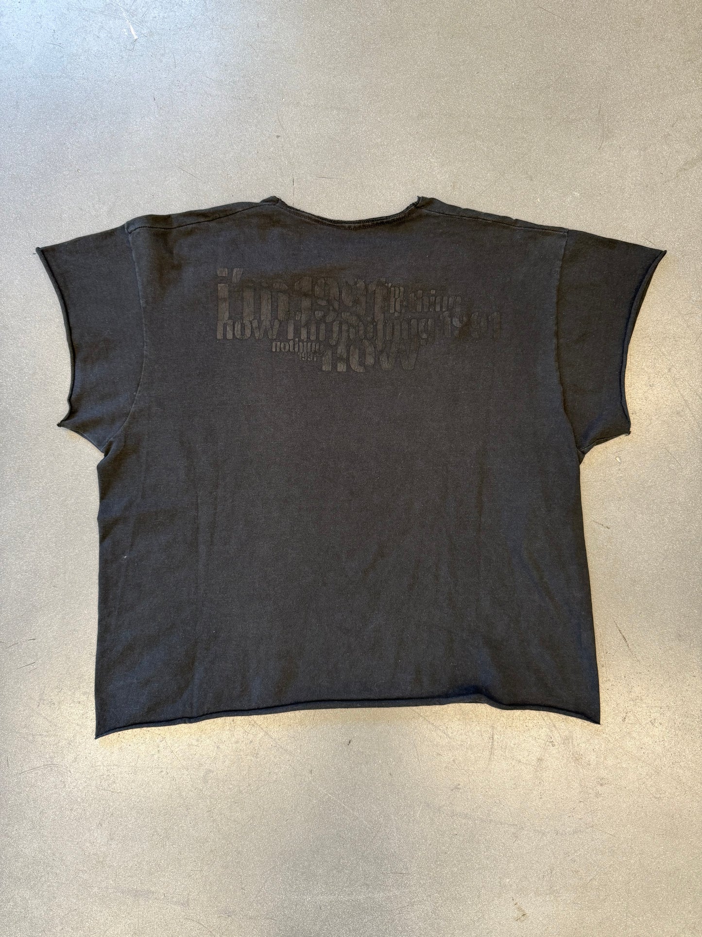 1991 NINE INCH NAILS "NOW I'M NOTHING" CUT SLEEVES TEE (PULLED TAG)