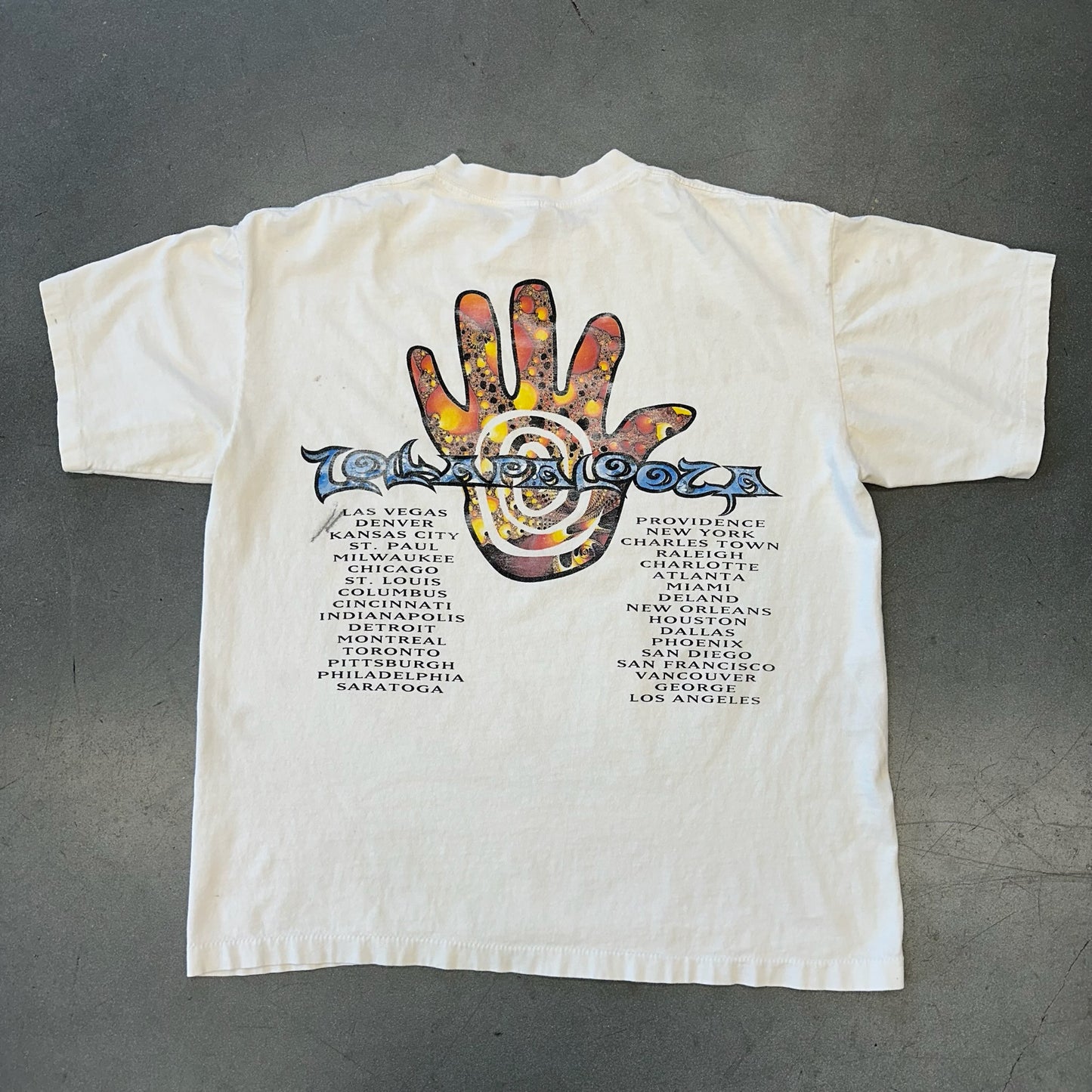 1994 LOLLAPALOOZA FRACTAL TEE (SOF TEE TAG)