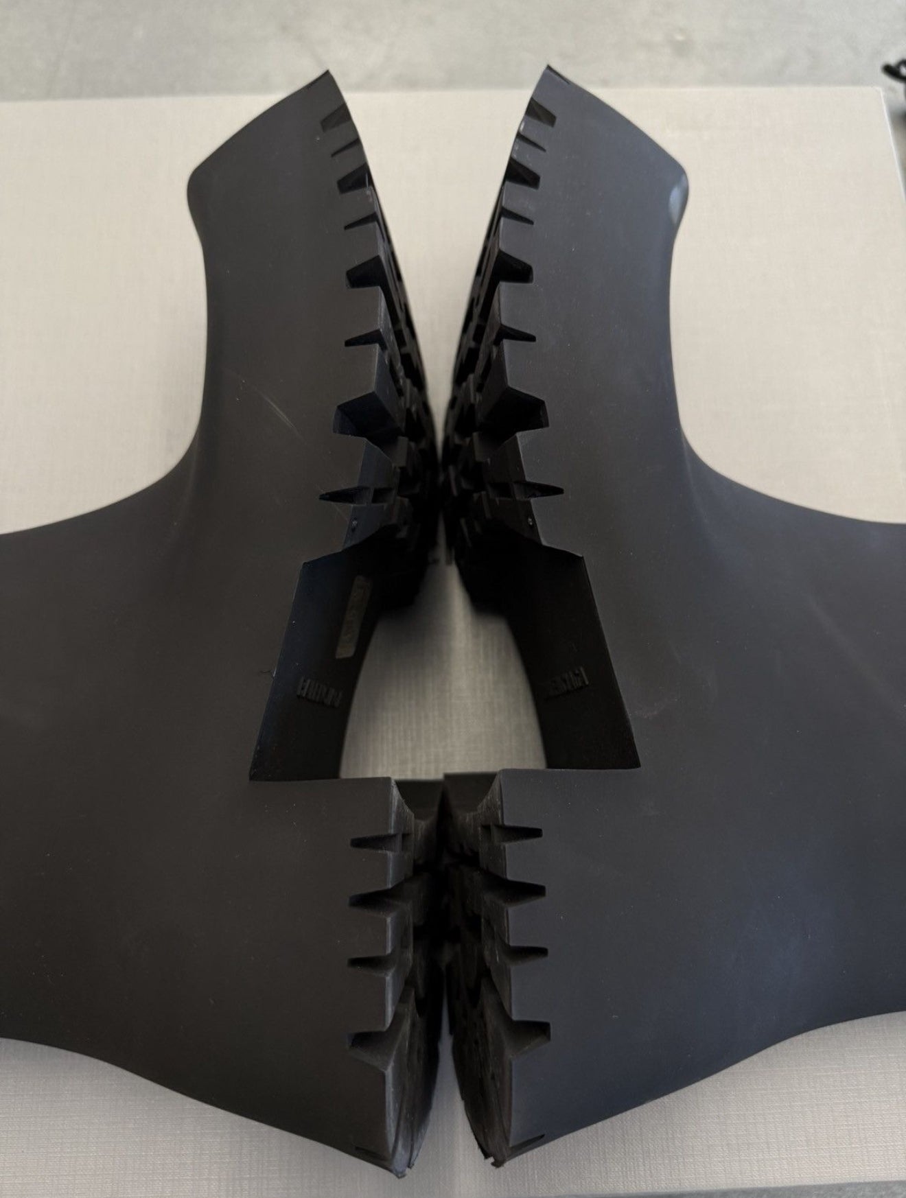 SIZE 39 BALENCIAGA BLACK RUBBER TROOPER BOOTIE