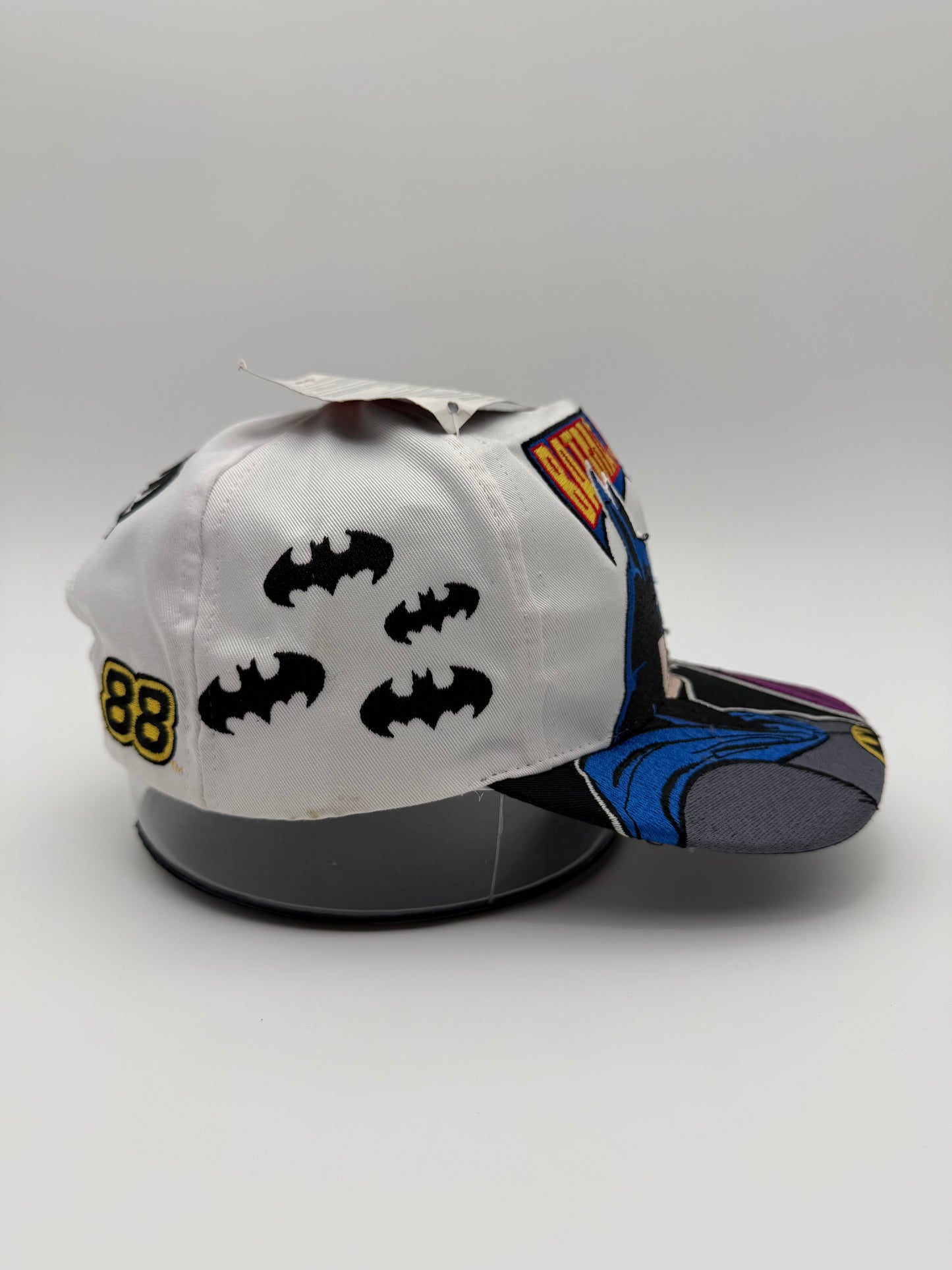 1998 BATMAN VS. JOKER SHOWDOWN AT CHARLOTTE RARE NASCAR SNAPBACK HAT NEW WITH TAGS