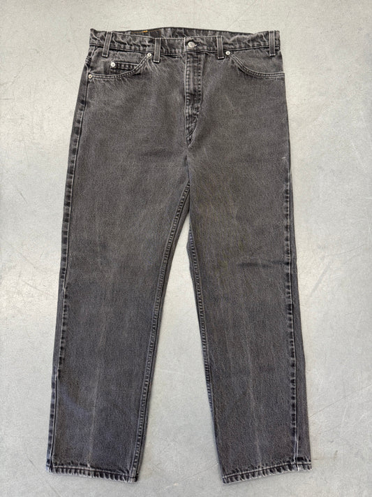 90S LEVI'S 550 ORANGE TAB RELAXED TAPERED JEANS - FADED BLACK