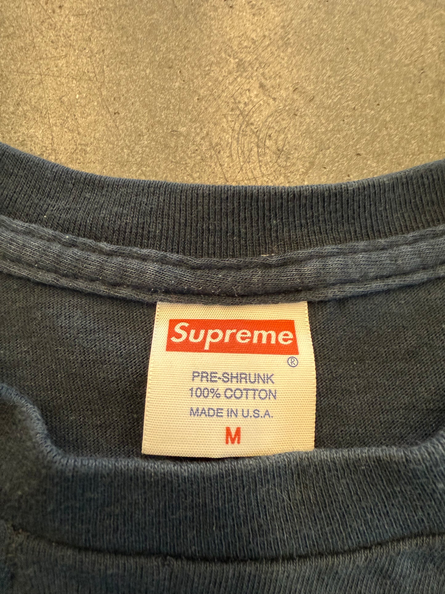 SS12 SUPREME KATE MOSS PHOTO TEE - NAVY
